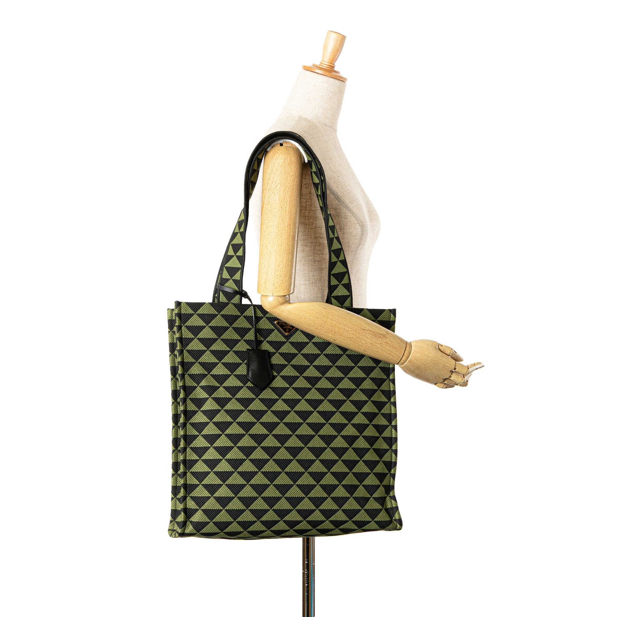 Prada Jacquard Triangolo Symbole Shopping Tote Size ONE SIZE - 12 Thumbnail