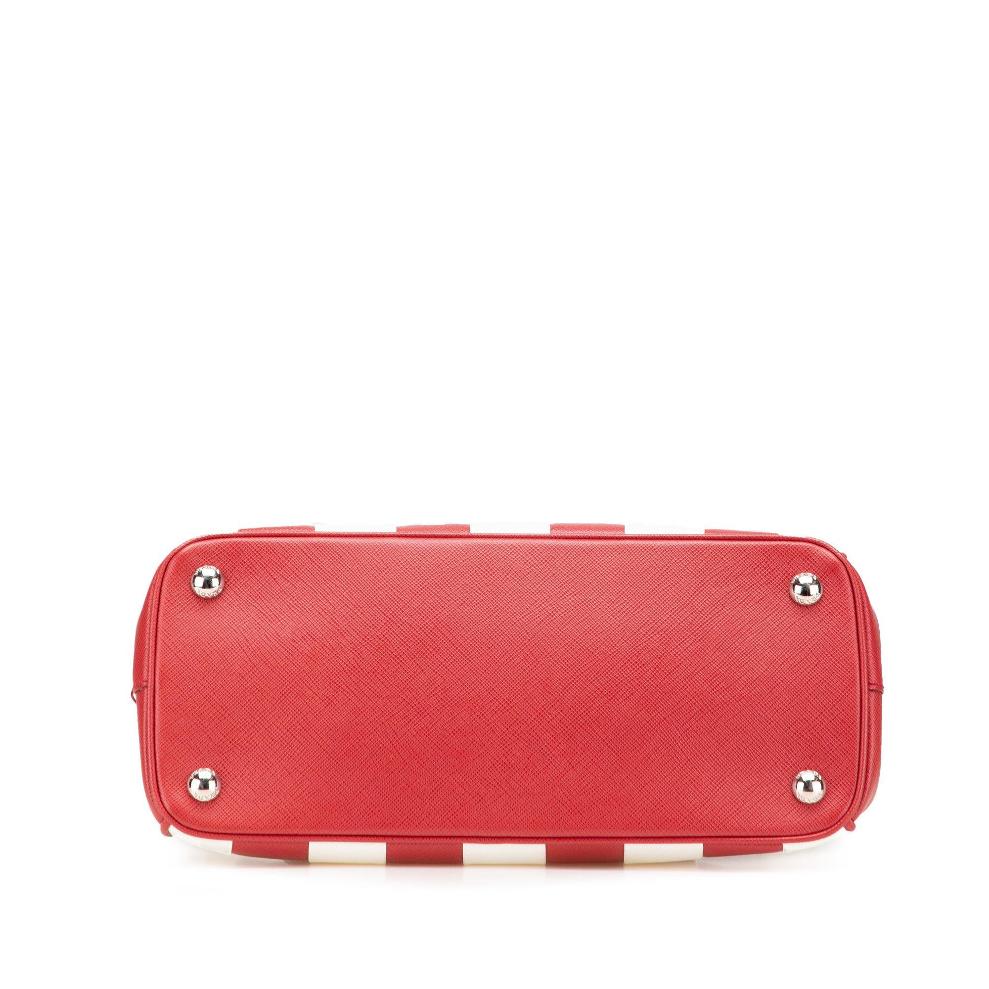 Prada Small Bicolor Saffiano Galleria Double Zip Satchel Size ONE SIZE - 3 Thumbnail
