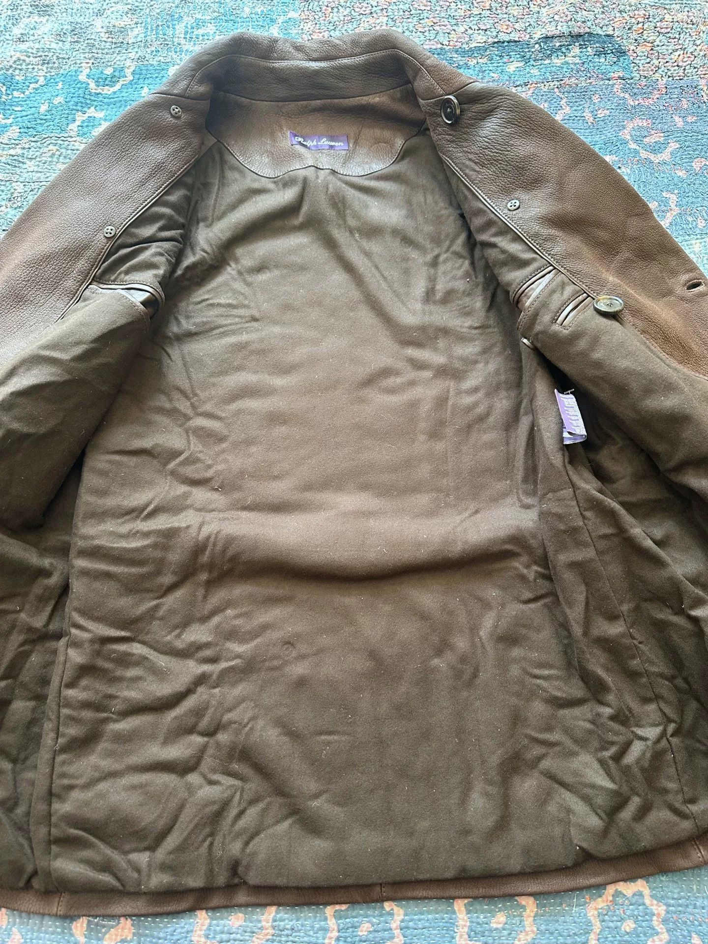 Ralph Lauren Purple Label Ralph Lauren Purple Label Deer Leather Coat Size US XL / EU 56 / 4 - 6 Thumbnail