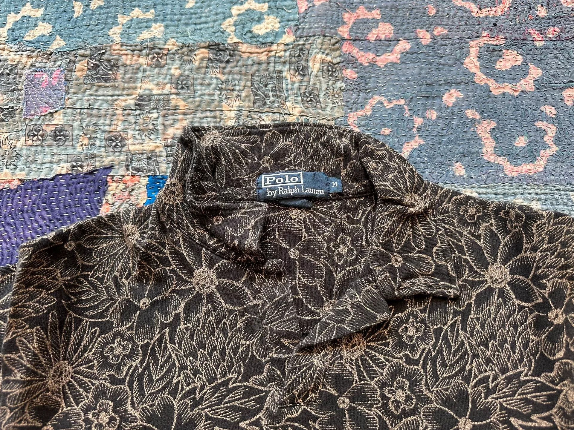 Polo Ralph Lauren Ralph Lauren RRL Hawaiian Floral Short Sleeve Polo Size US M / EU 48-50 / 2 - 3 Thumbnail