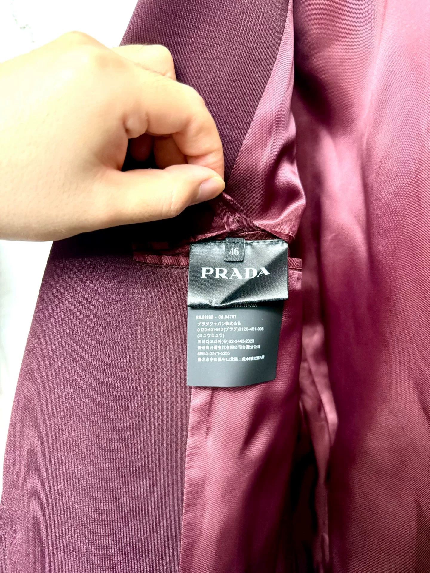 Prada Prada 19SS Runway Space Cotton Logo Blazer Size US S / EU 44-46 / 1 - 6 Thumbnail