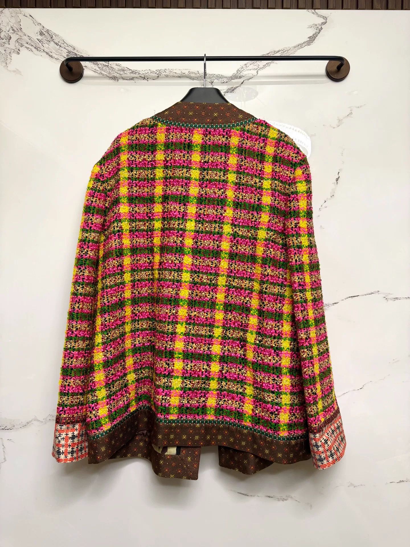 Gucci Gucci Tweed Colorful Plaid Coat Size M / US 6-8 / IT 42-44 - 3 Thumbnail