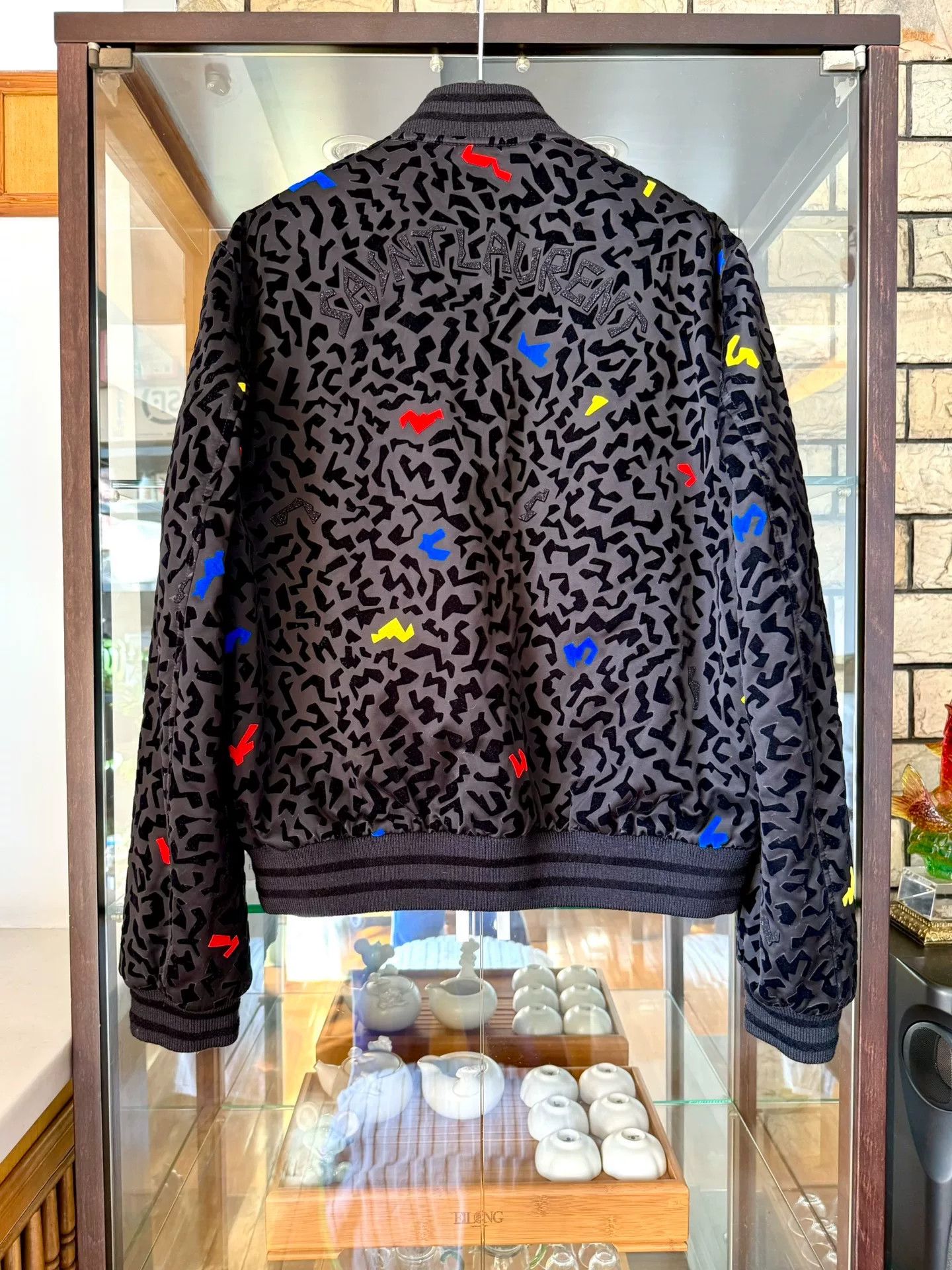 Saint Laurent Paris Saint Laurent 21FW Velvet Glitter Jacket Size US M / EU 48-50 / 2 - 4 Thumbnail