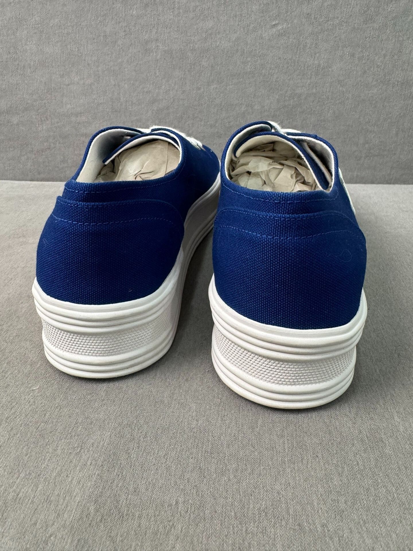 Celine Celine Triomphe Blue Platform Shoes Size US 7 / EU 40 - 5 Thumbnail