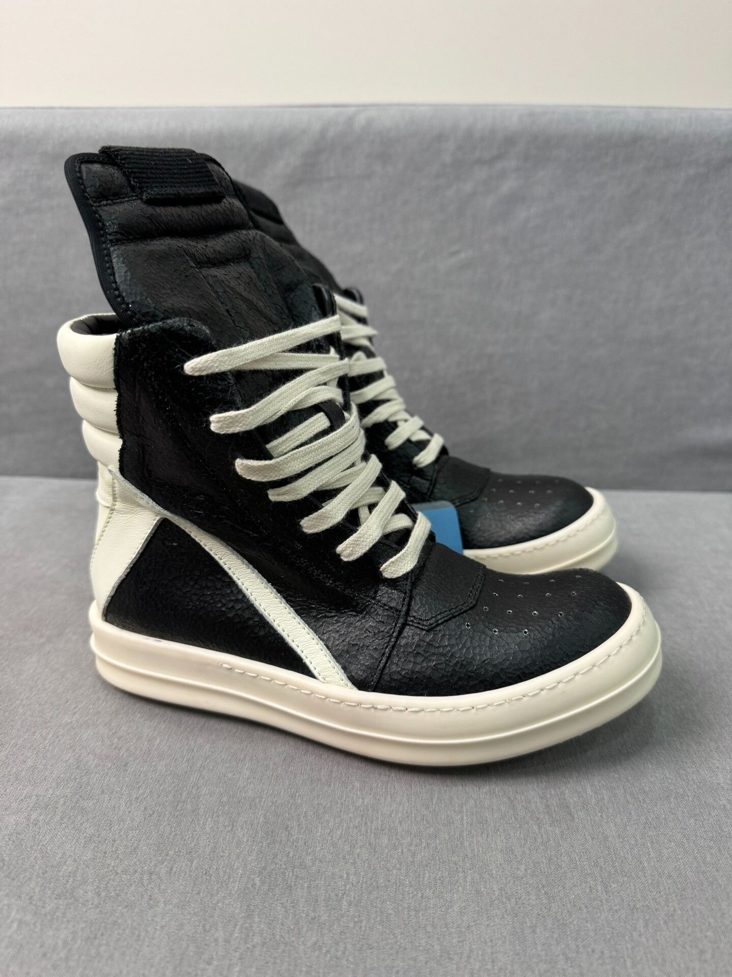 Rick Owens Rick Owens Inverted Triangle Black White Size US 4.5 / IT 34.5 - 2 Thumbnail