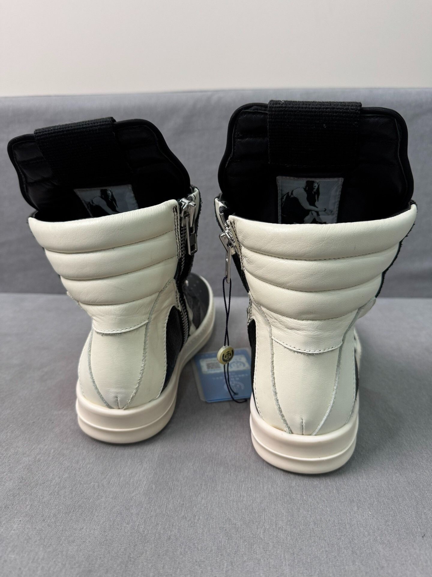 Rick Owens Rick Owens Inverted Triangle Black White Size US 4.5 / IT 34.5 - 6 Thumbnail