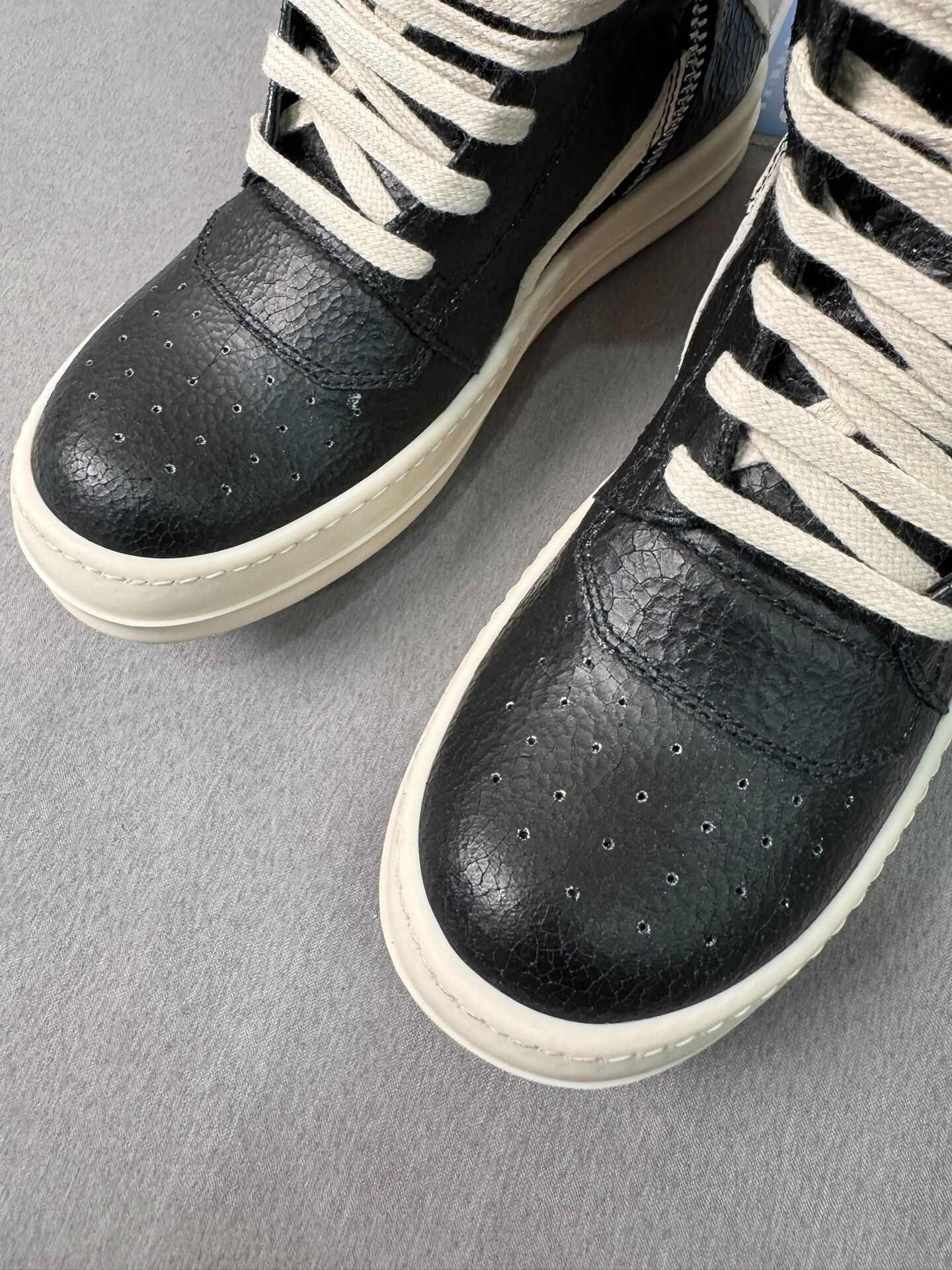 Rick Owens Rick Owens Inverted Triangle Black White Size US 4.5 / IT 34.5 - 5 Thumbnail