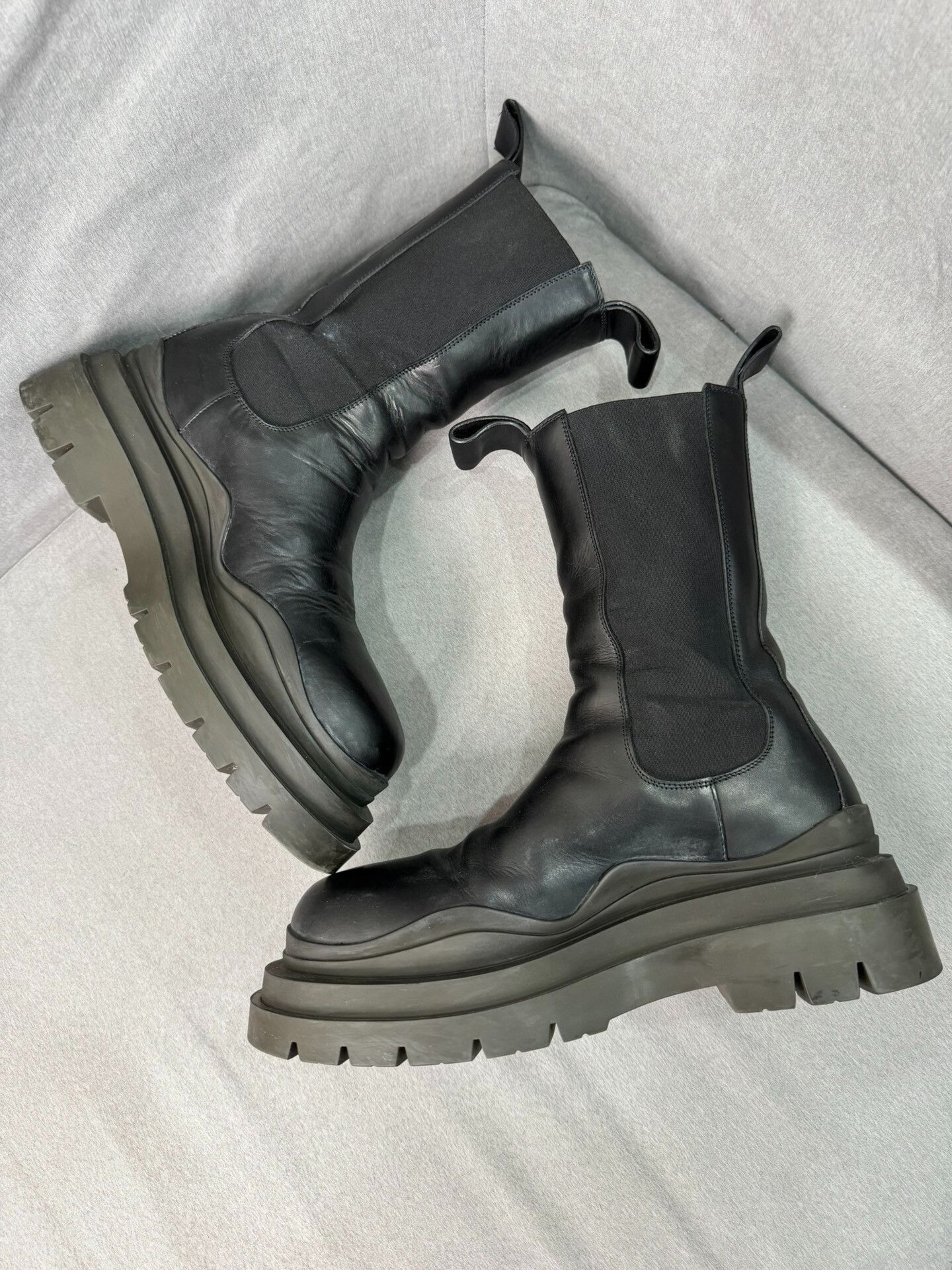 Bottega Veneta Bottega Veneta Brown Platform Chelsea Boots Size US 9 / EU 42 - 4 Thumbnail