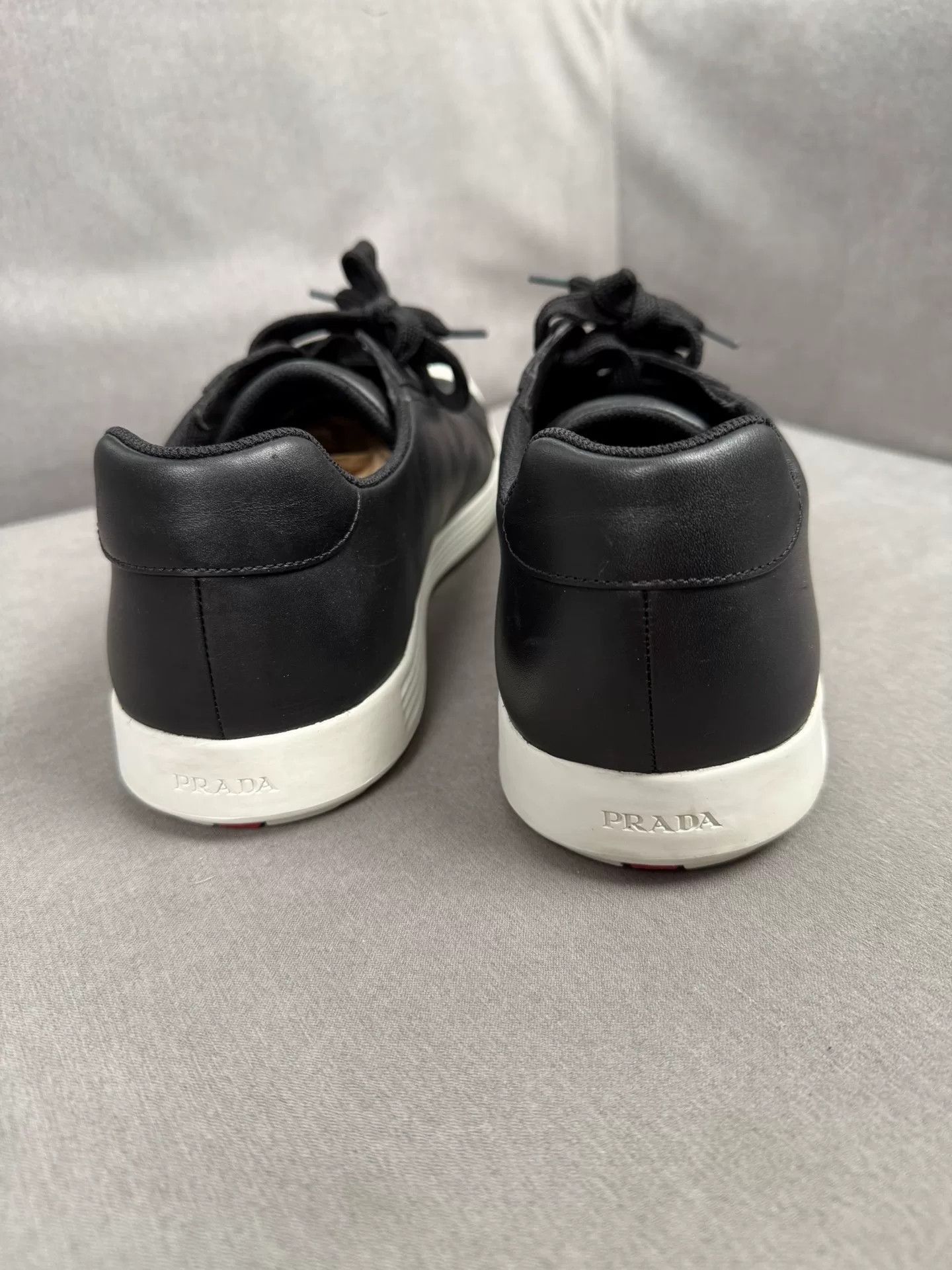Prada Prada Black White Sneakers Size 46 Size US 12 / EU 45 - 6 Thumbnail