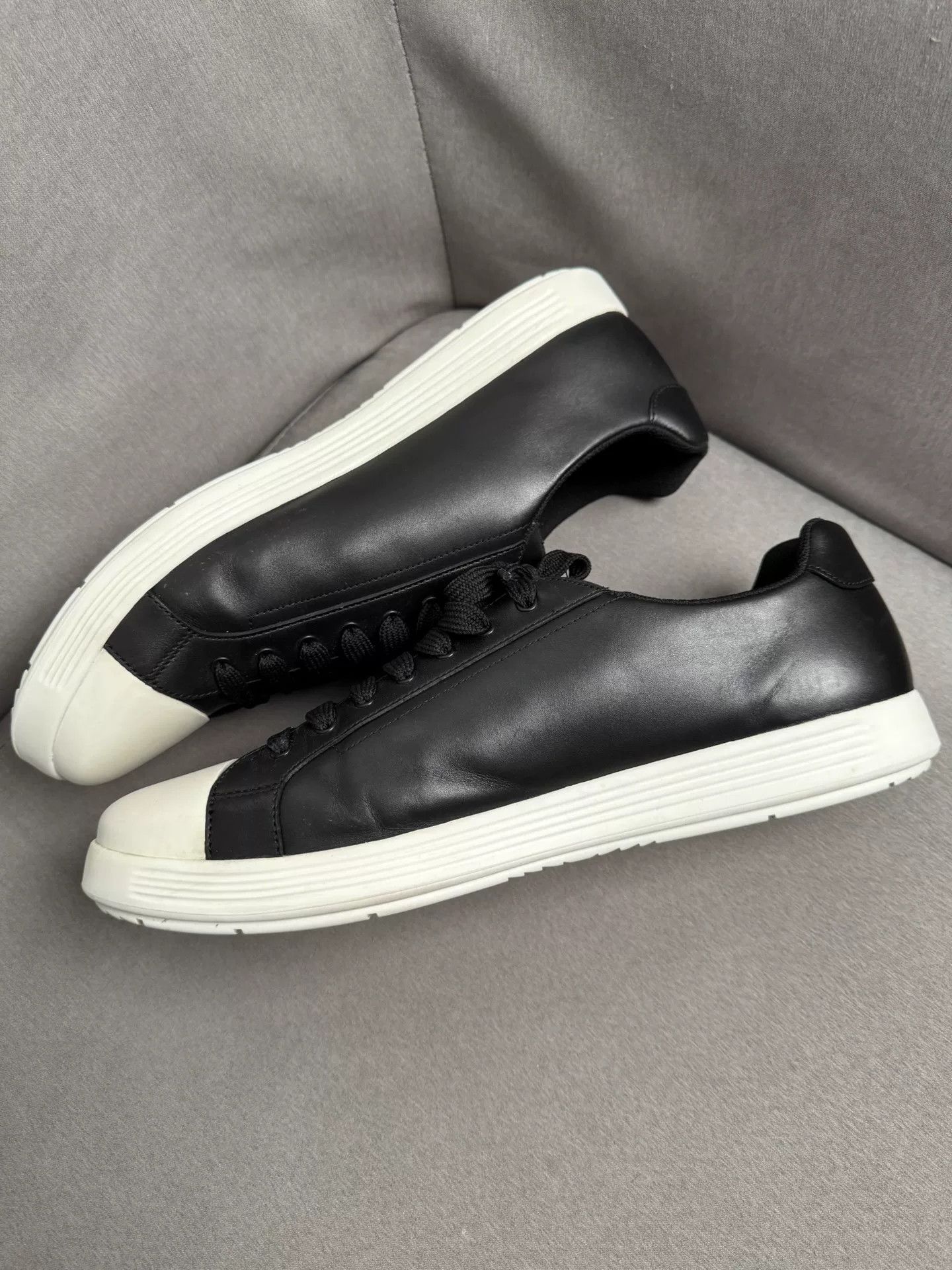 Prada Prada Black White Sneakers Size 46 Size US 12 / EU 45 - 4 Thumbnail