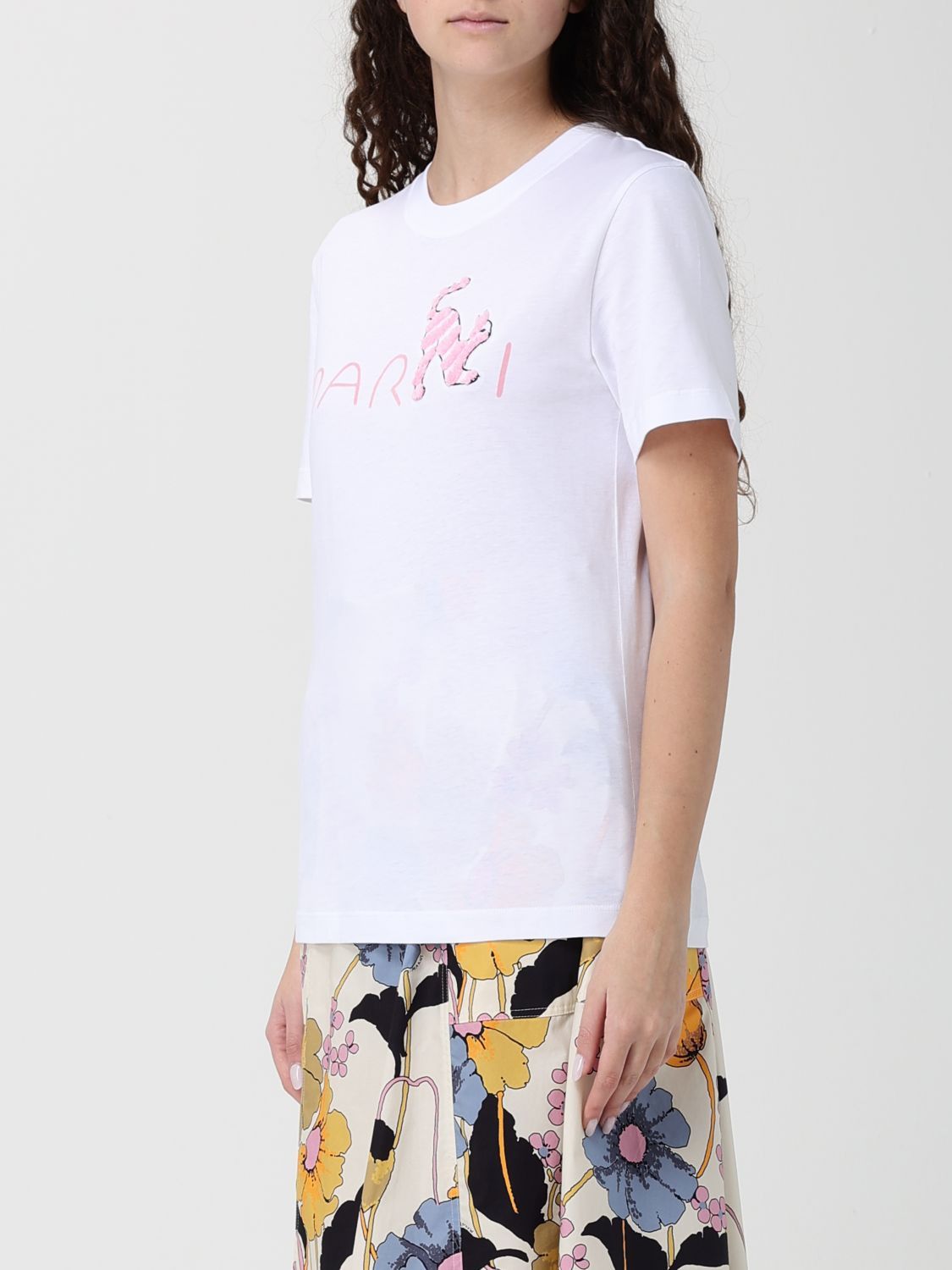 Marni Marni T-Shirt Woman White Size XS / US 0-2 / IT 36-38 - 4 Thumbnail