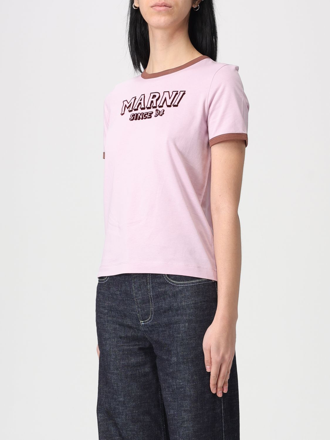 Marni Marni T-Shirt Woman Quartz Size XS / US 0-2 / IT 36-38 - 4 Thumbnail