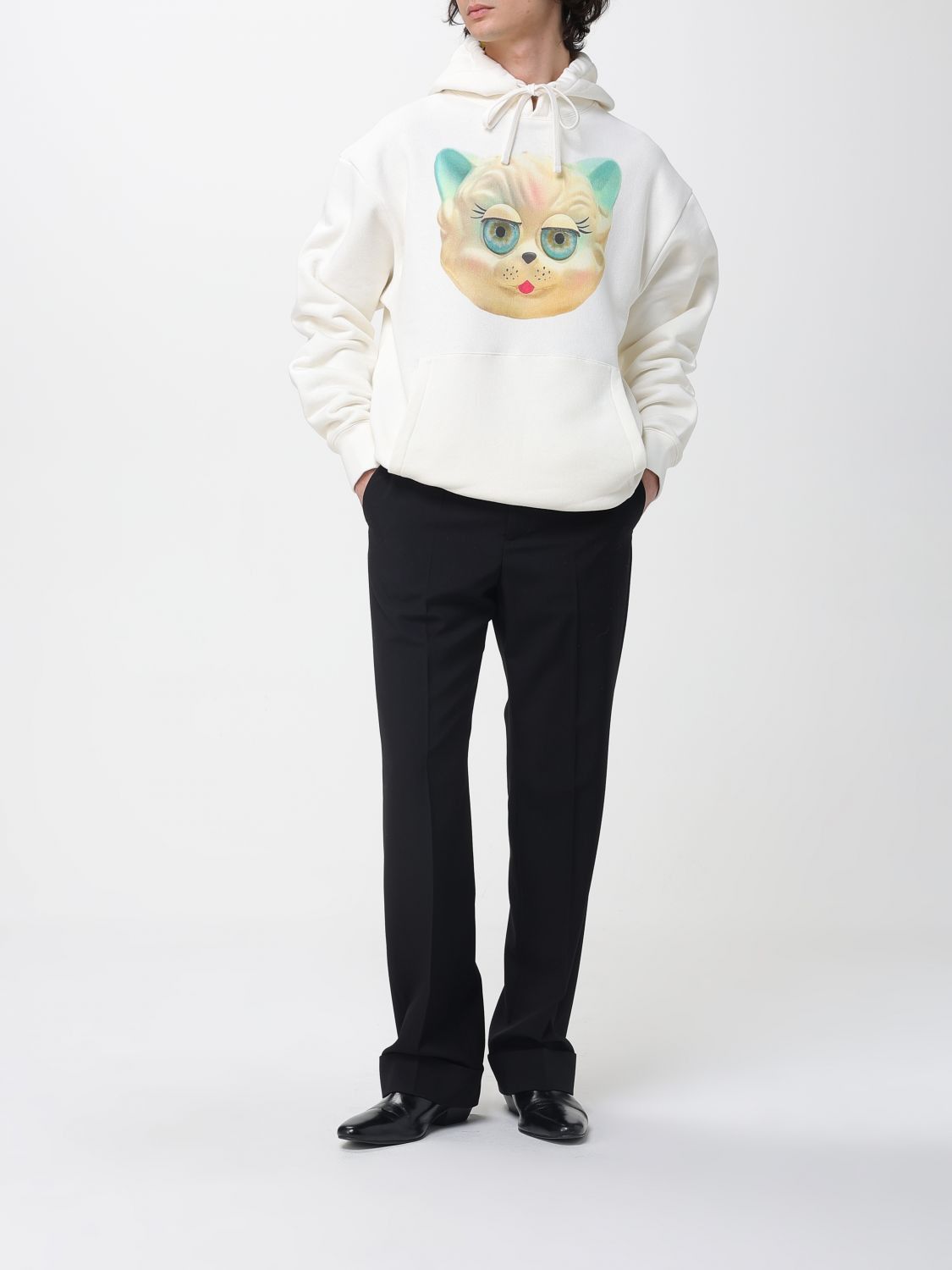 Valentino Valentino Sweatshirt Men White Size US M / EU 48-50 / 2 - 2 Thumbnail