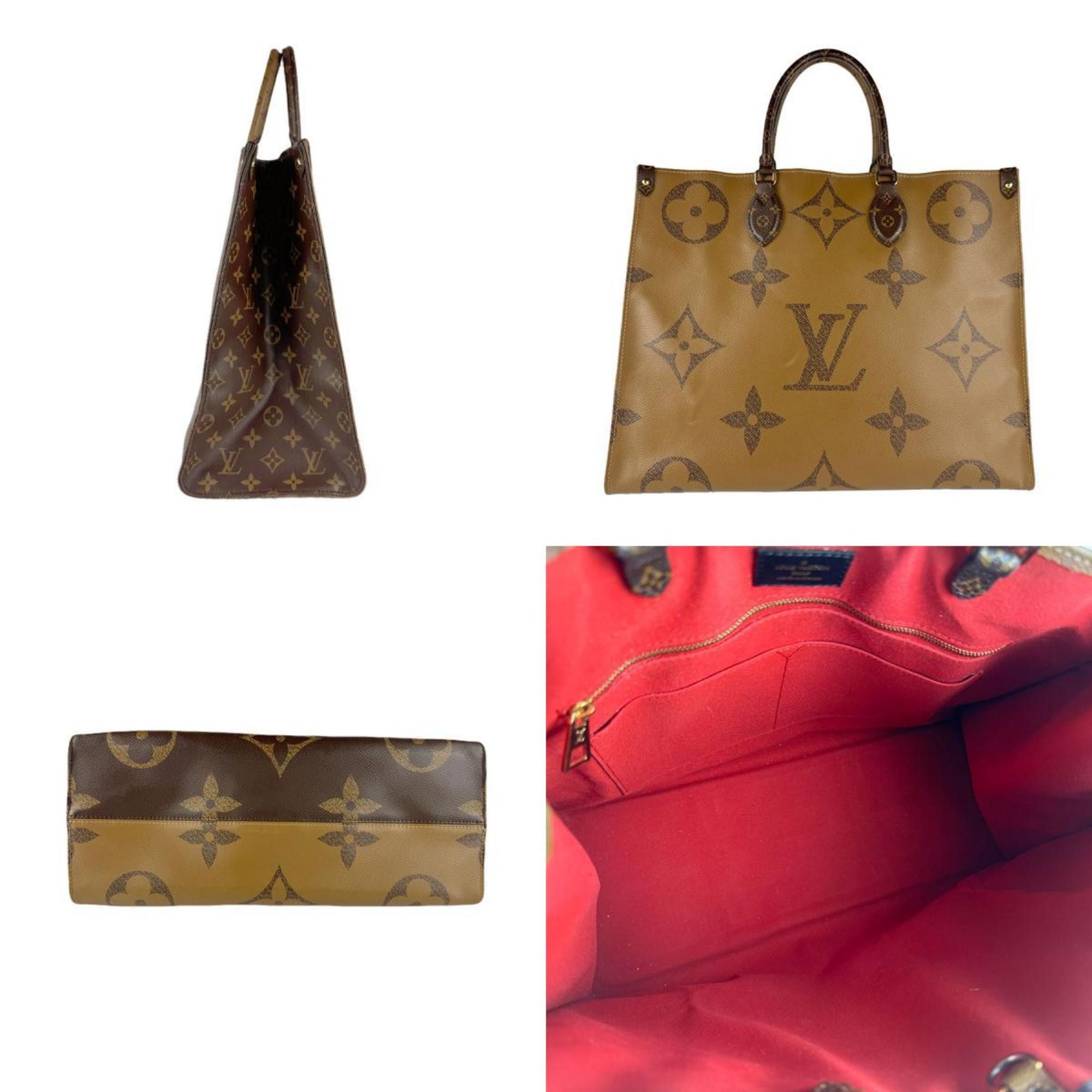 Louis Vuitton Louis Vuitton Monogram Giant On-the-Go Handbag GM/Monogram Brown Unisex M44576 z8529 Size ONE SIZE - 2 Thumbnail
