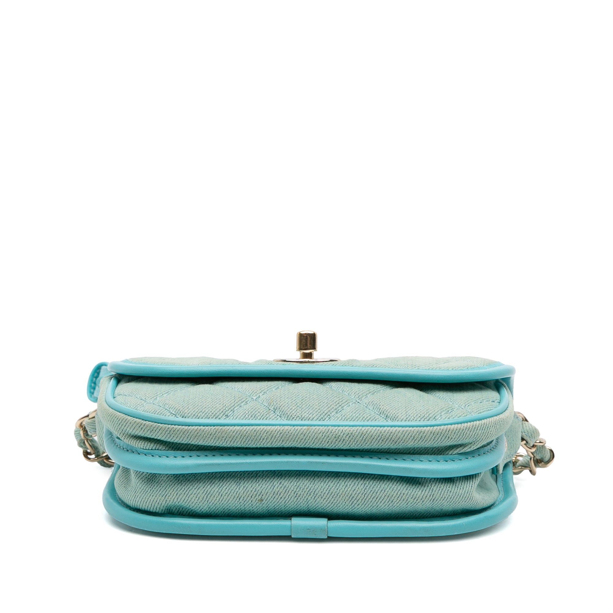 Chanel Mini CC Quilted Denim Messenger Flap Size ONE SIZE - 3 Thumbnail