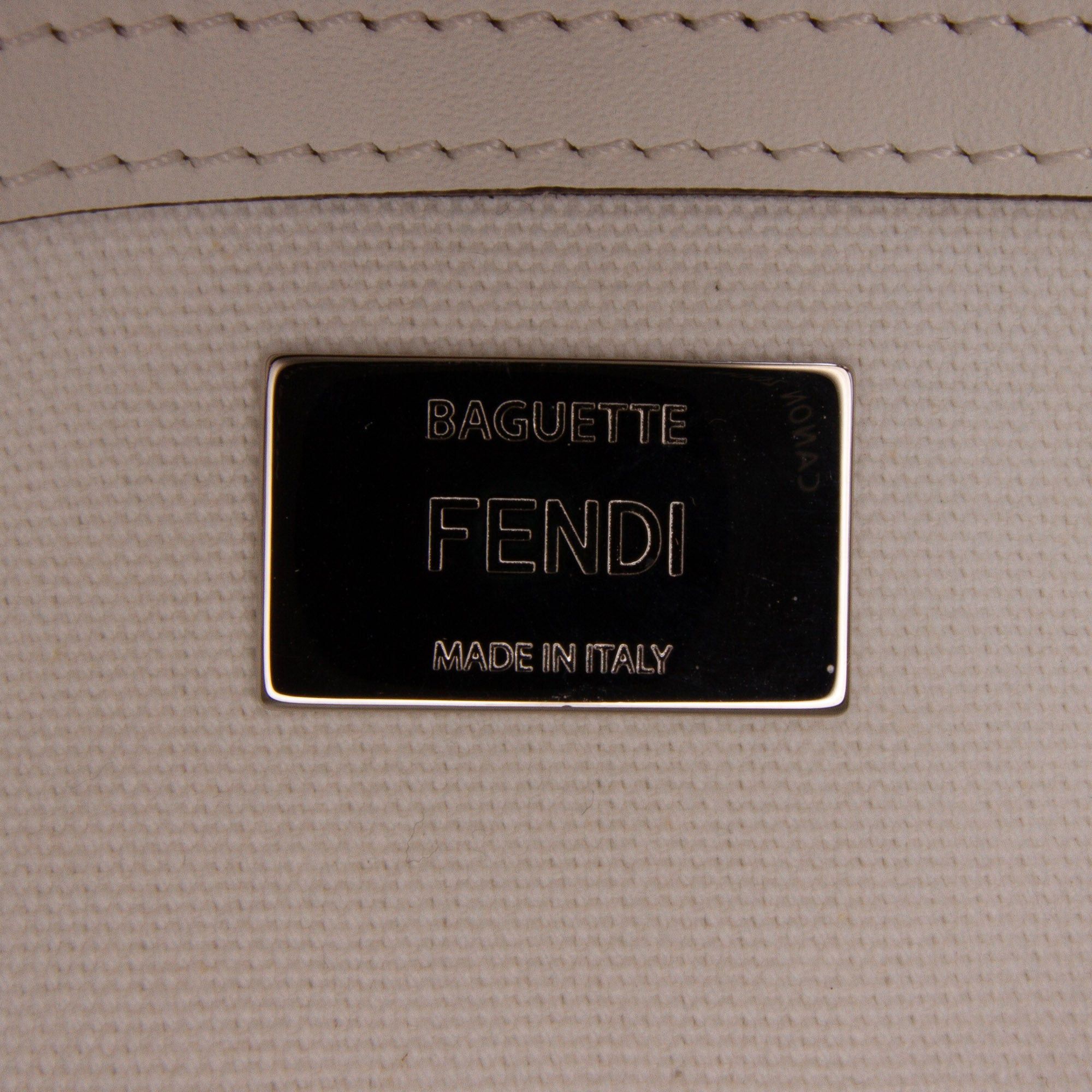 Fendi Zucca Embroidered Canvas Baguette Satchel Size ONE SIZE - 5 Thumbnail
