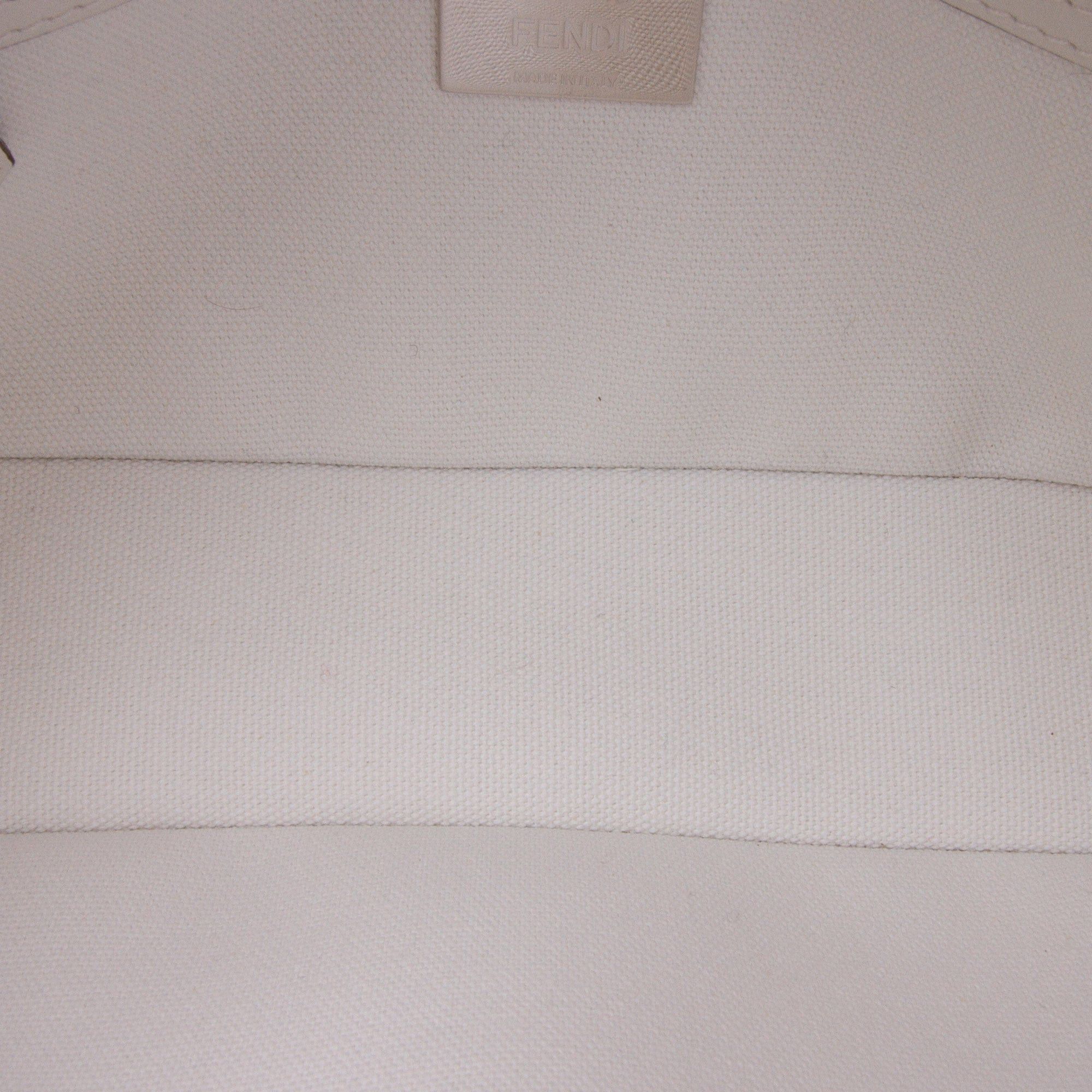 Fendi Zucca Embroidered Canvas Baguette Satchel Size ONE SIZE - 4 Thumbnail