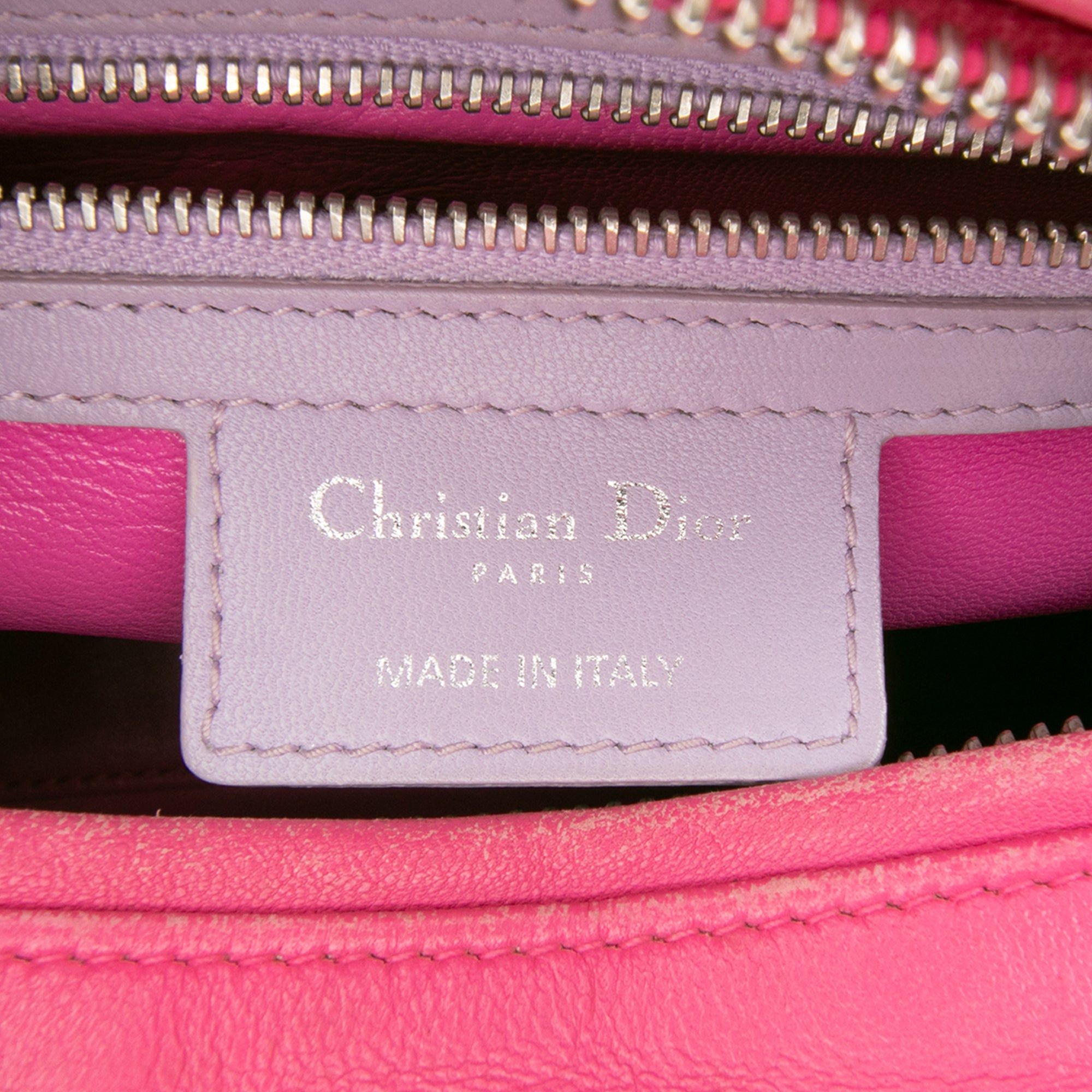 Dior Medium Bicolor Lambskin Cannage Lady Dior Size ONE SIZE - 5 Thumbnail