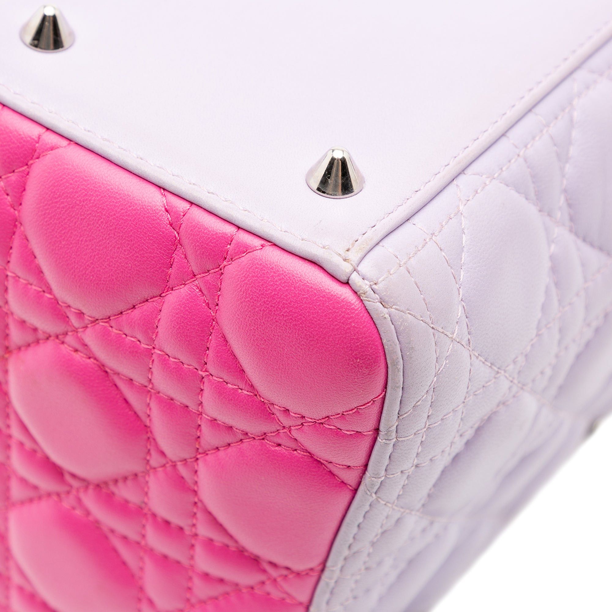 Dior Medium Bicolor Lambskin Cannage Lady Dior Size ONE SIZE - 9 Thumbnail