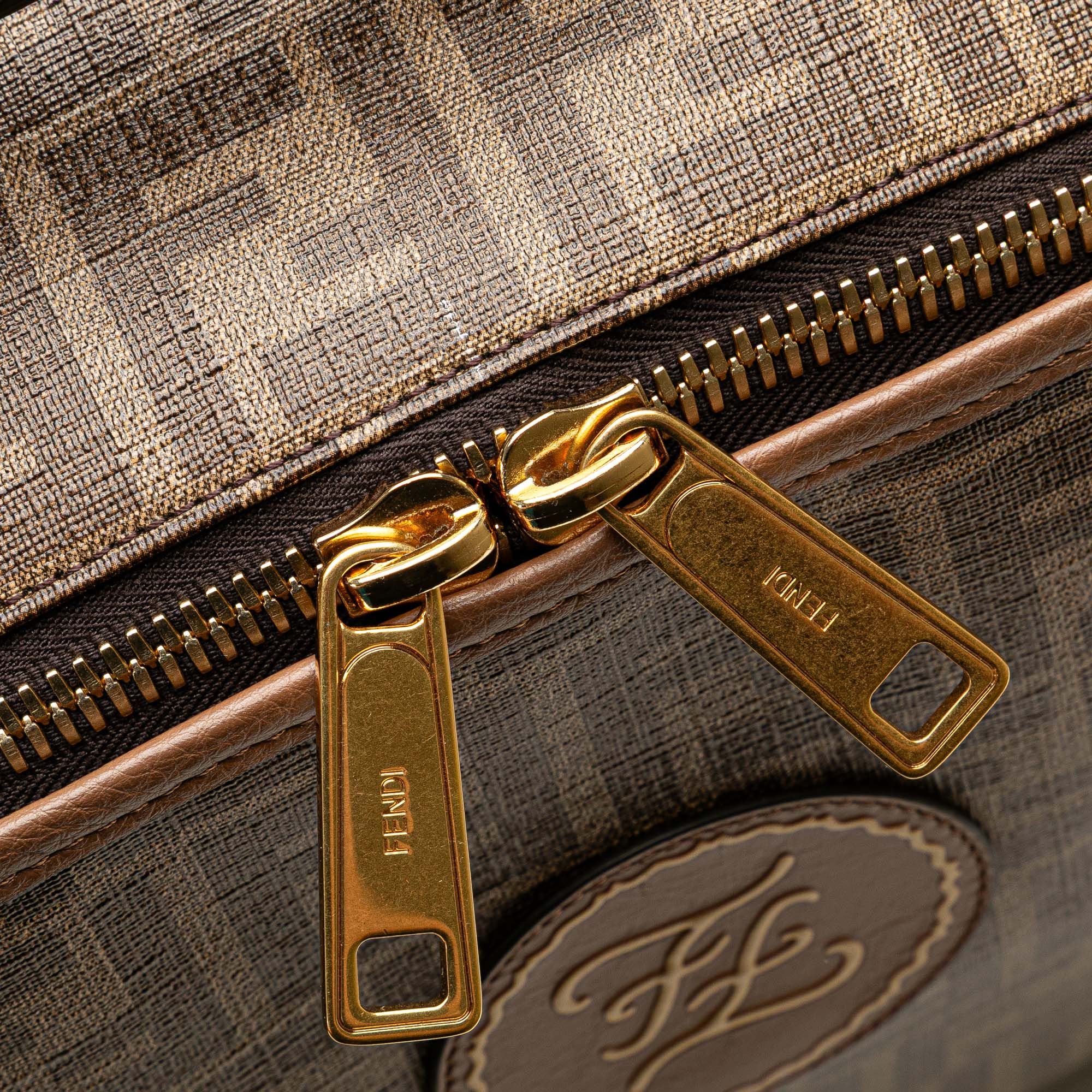 Fendi Zucca Coated Canvas Karligraphy Travel Bag Size ONE SIZE - 10 Thumbnail