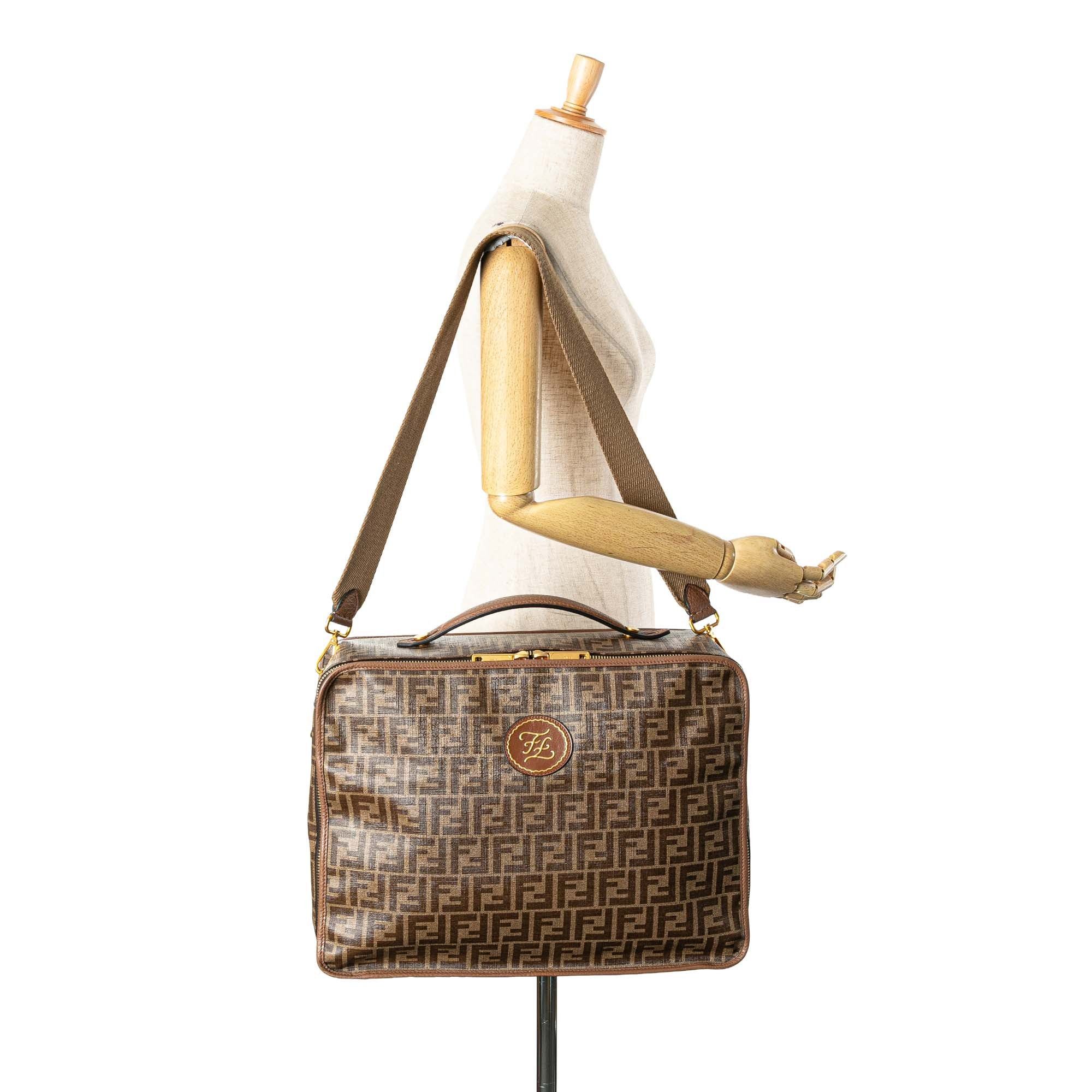 Fendi Zucca Coated Canvas Karligraphy Travel Bag Size ONE SIZE - 12 Thumbnail