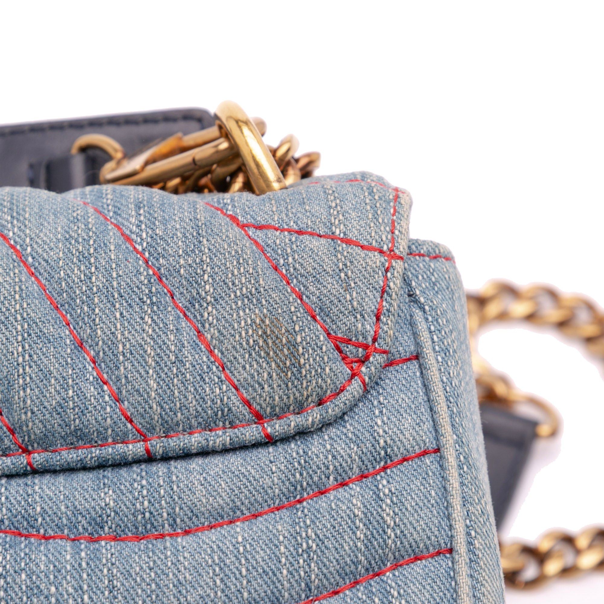Louis Vuitton Limited Edition Denim Patches New Wave Chain MM Size ONE SIZE - 10 Thumbnail
