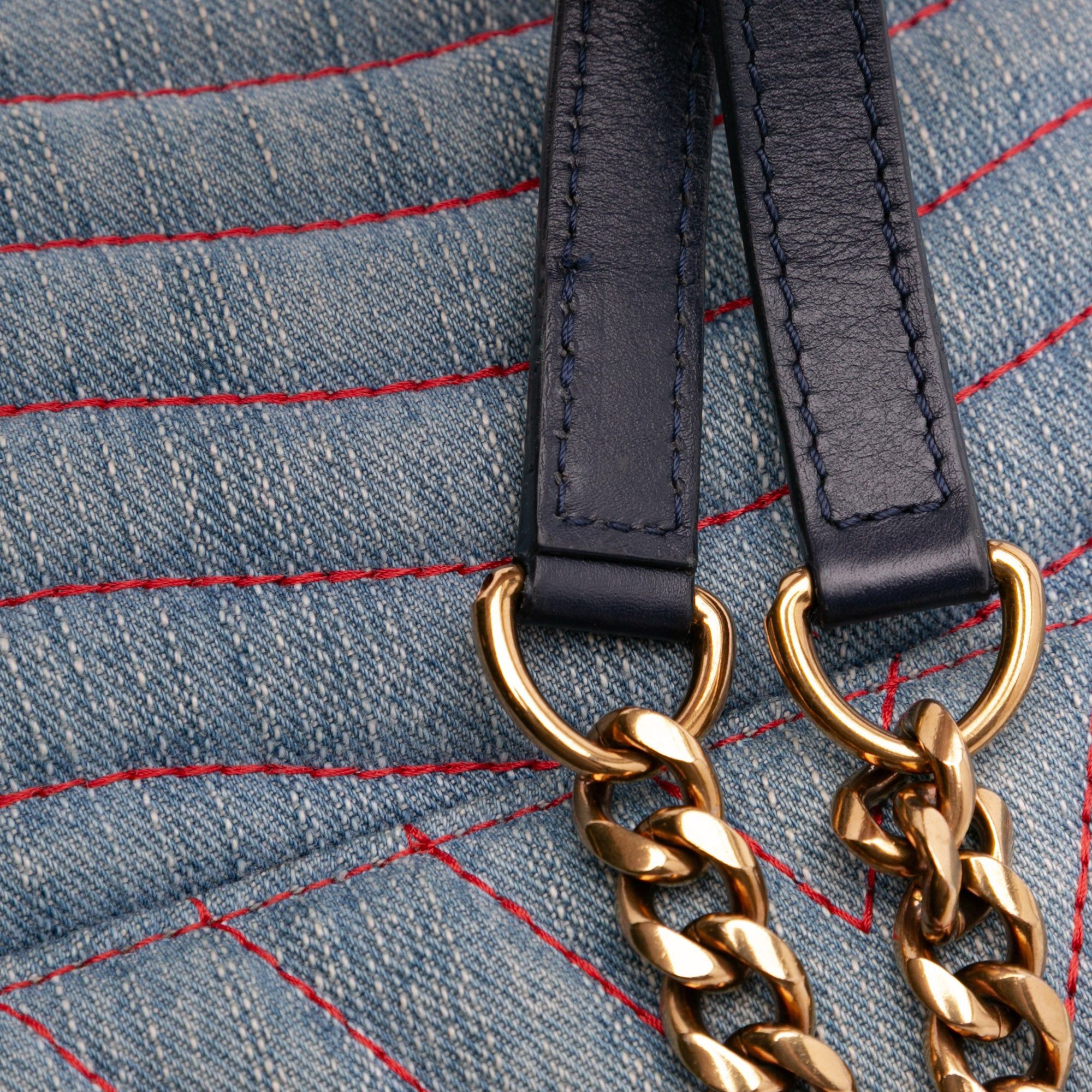 Louis Vuitton Limited Edition Denim Patches New Wave Chain MM Size ONE SIZE - 11 Thumbnail