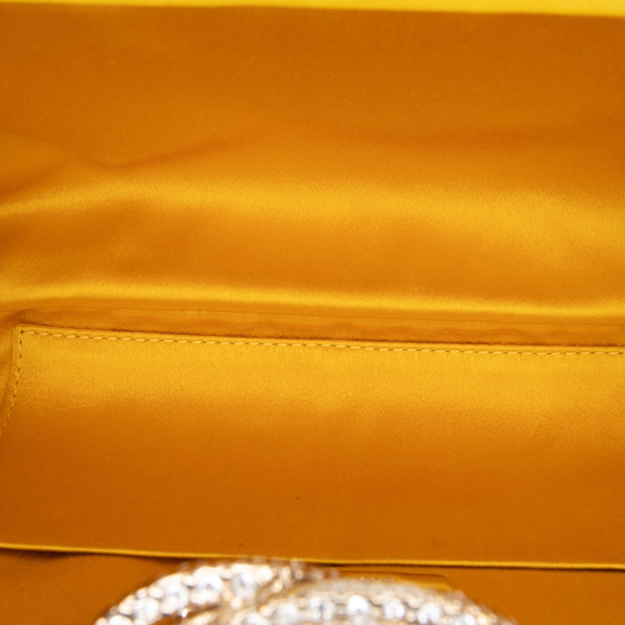 Chanel Satin Crystal Camellia Evening Frame Clutch Size ONE SIZE - 4 Thumbnail