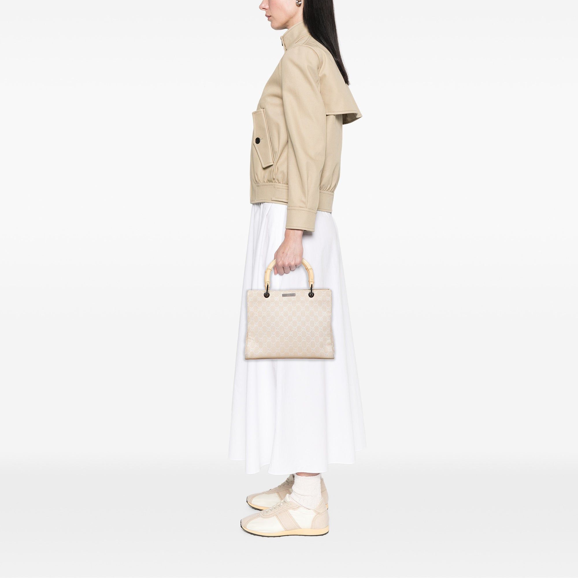 Gucci GG Canvas Bamboo Satchel Size ONE SIZE - 11 Thumbnail