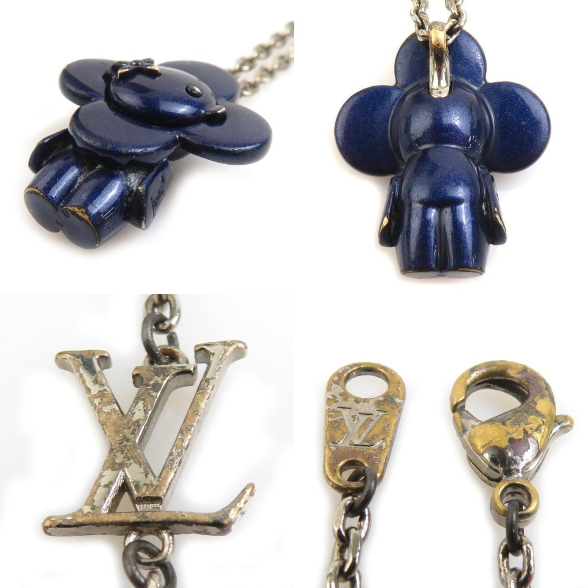 Louis Vuitton Louis Vuitton Collier Vivienne Metal Necklace in Navy/Silver for Women, MP3194 e61496a Size ONE SIZE - 4 Thumbnail