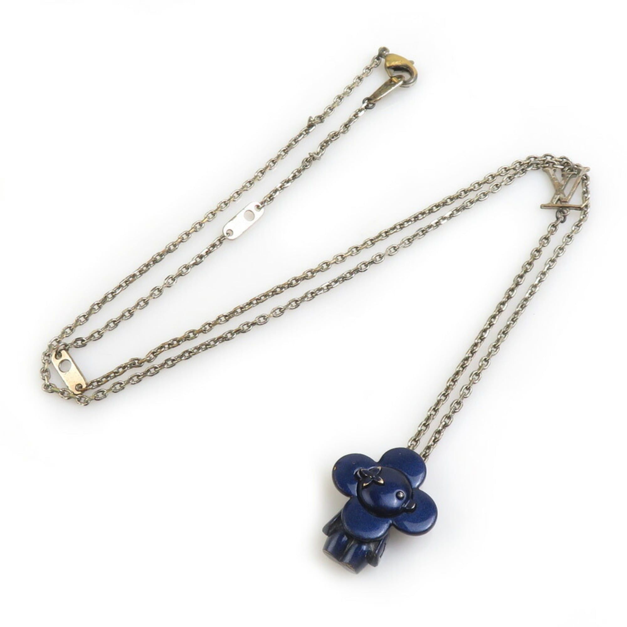 Louis Vuitton Louis Vuitton Collier Vivienne Metal Necklace in Navy/Silver for Women, MP3194 e61496a Size ONE SIZE - 2 Thumbnail