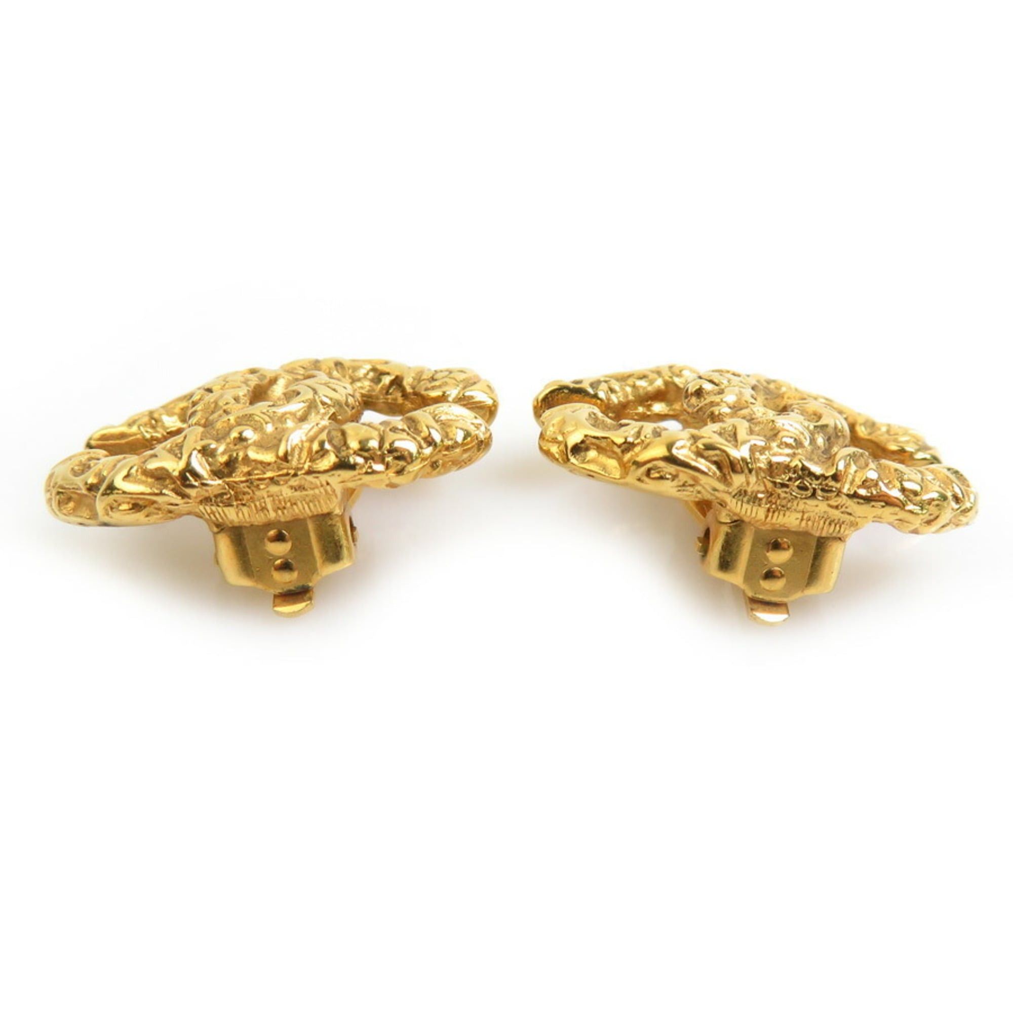 Chanel CHANEL Coco Mark Metal Gold Earrings for Women e61469i Size ONE SIZE - 4 Thumbnail