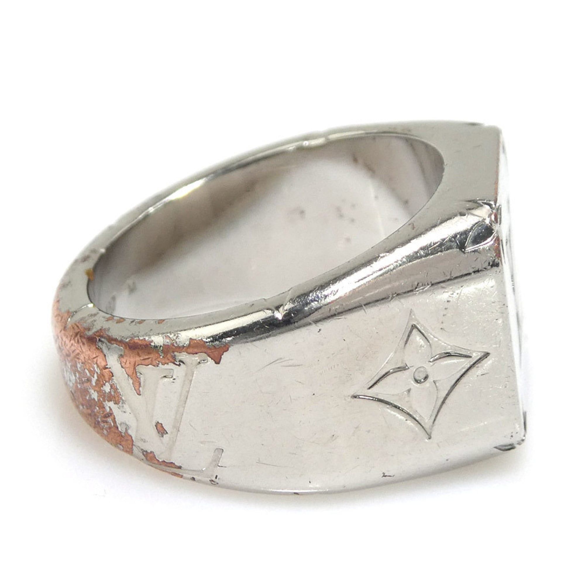 Louis Vuitton Louis Vuitton Signet Ring, Silver, Men's, M62487, Size 19, e61460i Size ONE SIZE - 2 Thumbnail