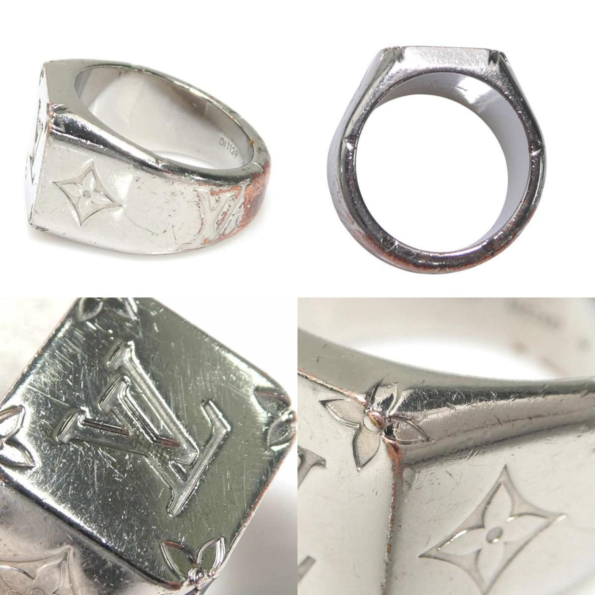 Louis Vuitton Louis Vuitton Signet Ring, Silver, Men's, M62487, Size 19, e61460i Size ONE SIZE - 4 Thumbnail