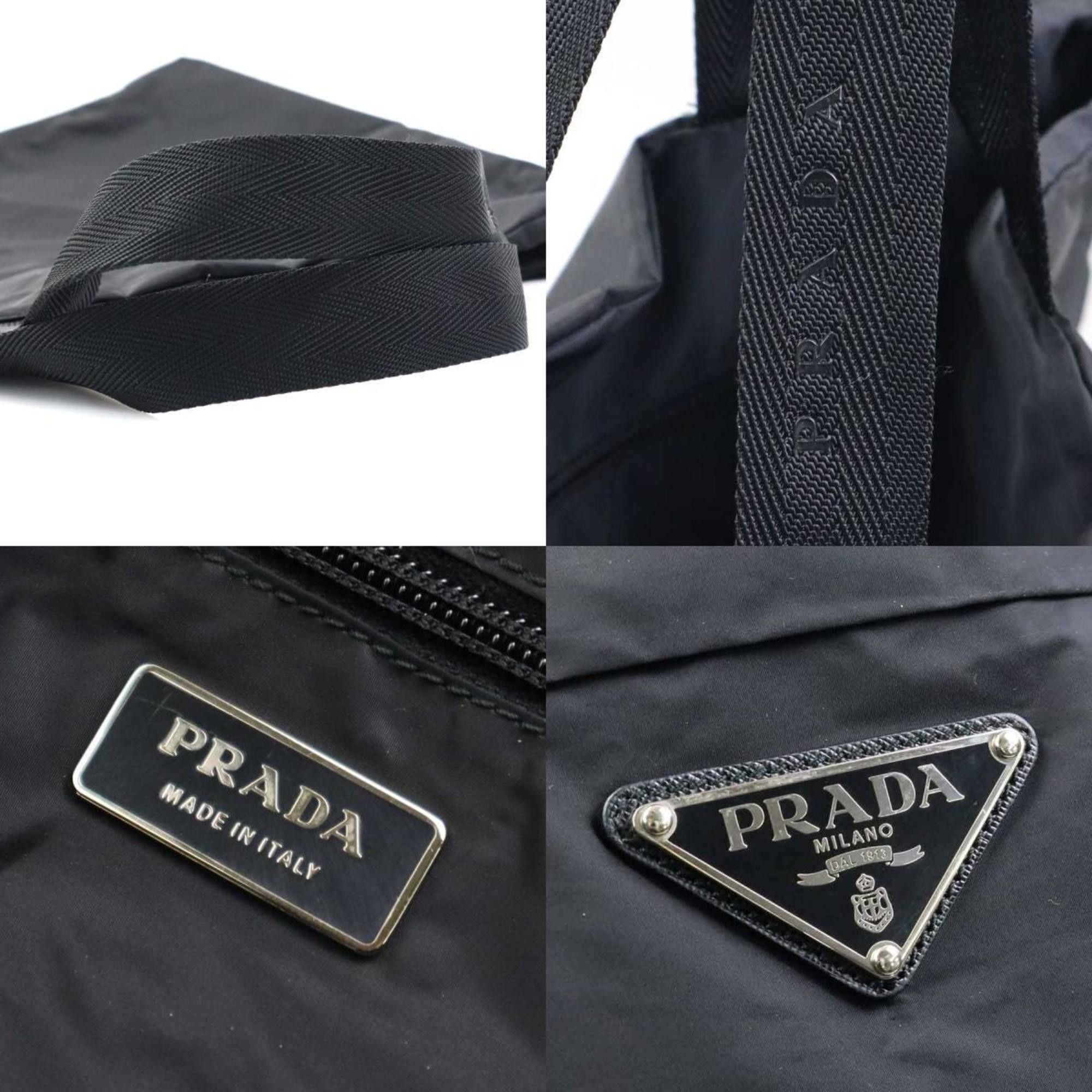 Prada Prada eco bag, nylon, black, unisex, 56531a Size ONE SIZE - 4 Thumbnail