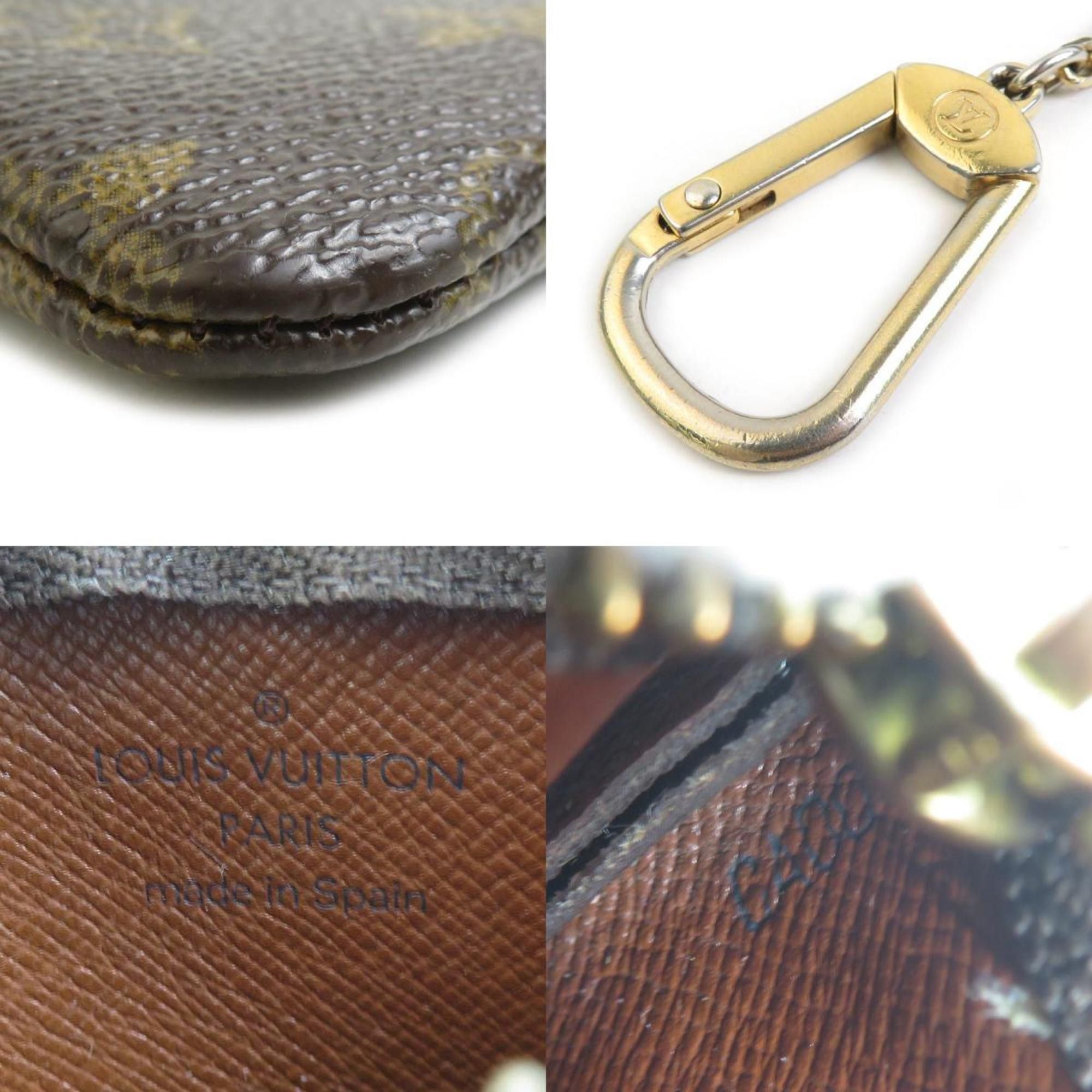 Louis Vuitton Louis Vuitton Monogram Canvas Key Case, Wallet, Coin Purse, Pochette Cle, Brown and Gold, Unisex, M62650 e61463 Size ONE SIZE - 5 Thumbnail