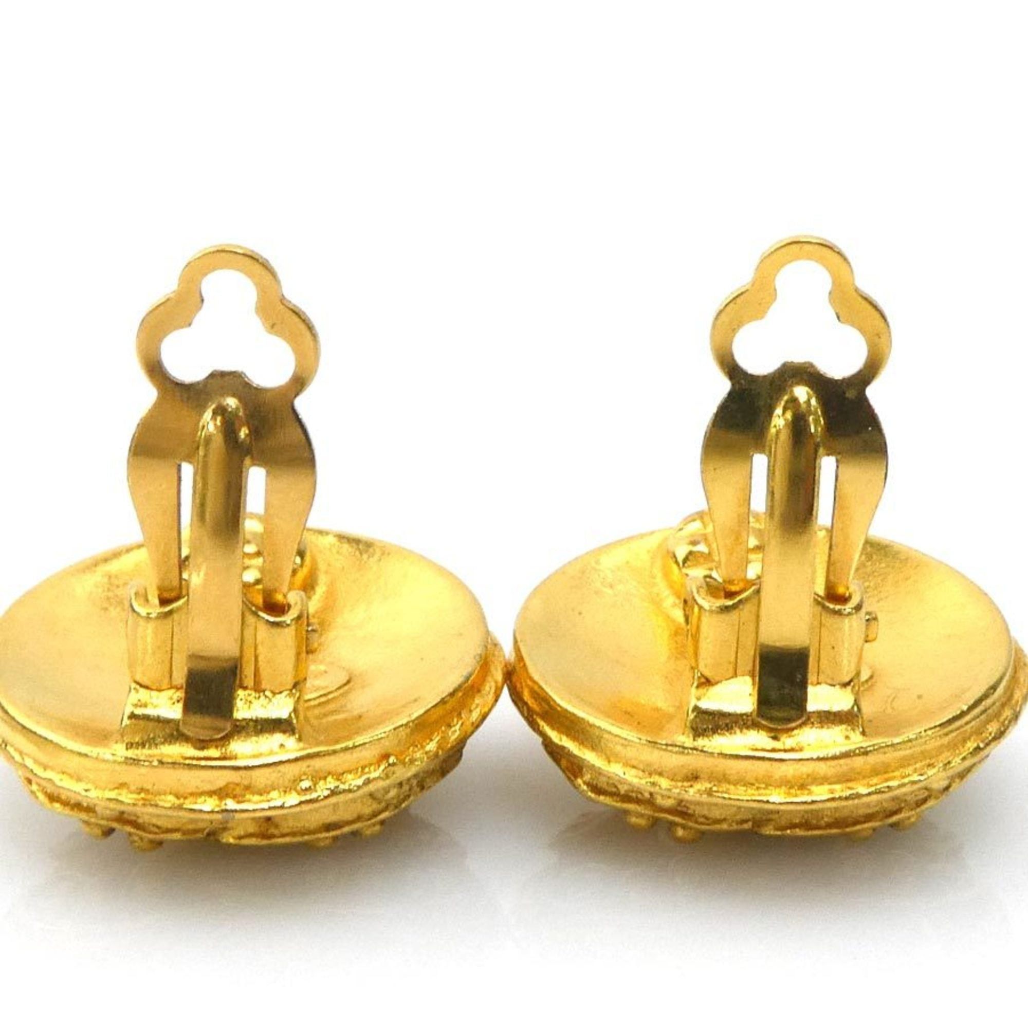 Chanel CHANEL Coco Mark Metal Gold Earrings for Women e61487n Size ONE SIZE - 4 Thumbnail
