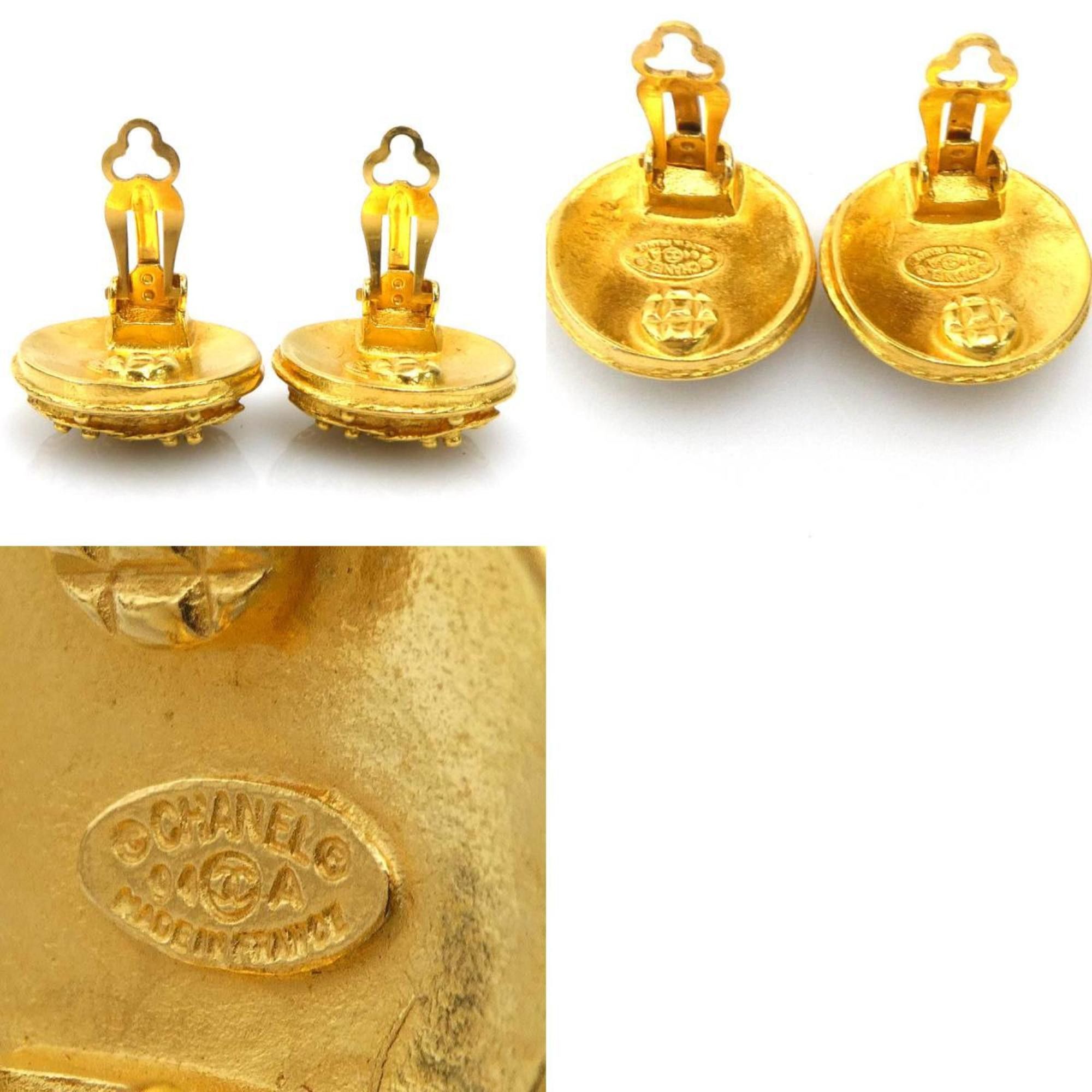 Chanel CHANEL Coco Mark Metal Gold Earrings for Women e61487n Size ONE SIZE - 5 Thumbnail