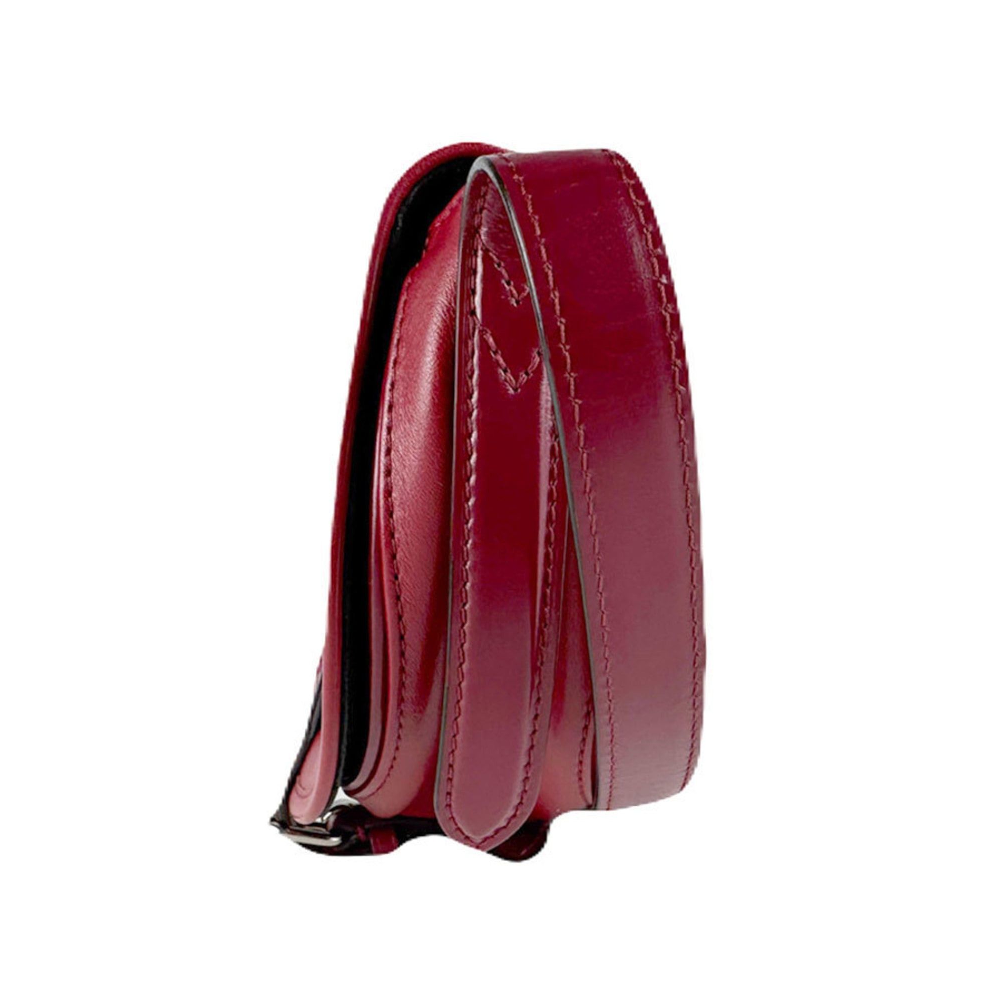 Louis Vuitton Louis Vuitton Women's Tan Blanc Shoulder Bag in Dark Red and Silver (z8714) Size ONE SIZE - 2 Thumbnail