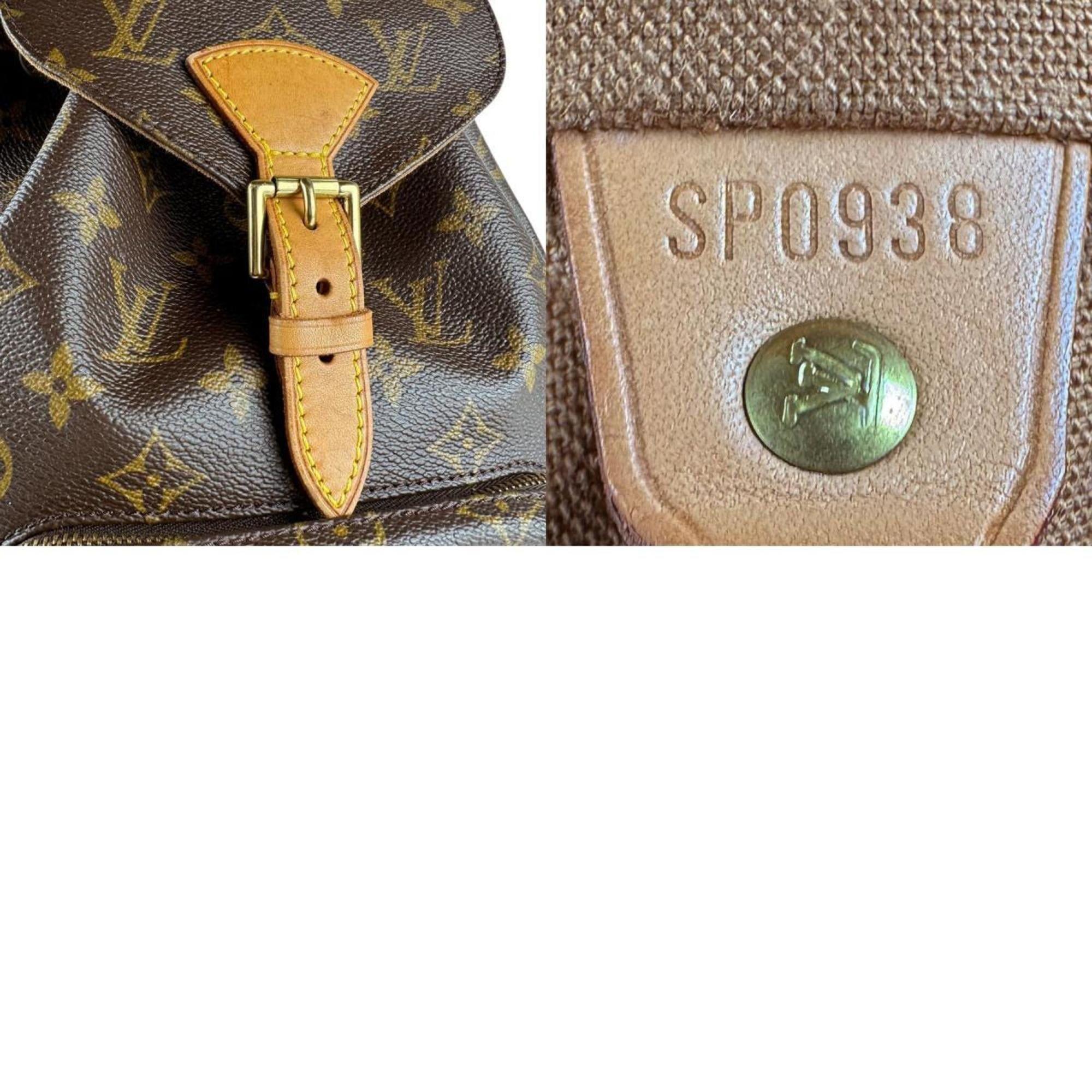 Louis Vuitton Louis Vuitton Monogram Montsouris MM Backpack in Canvas, Brown, Unisex, M51136 z8659 Size ONE SIZE - 5 Thumbnail