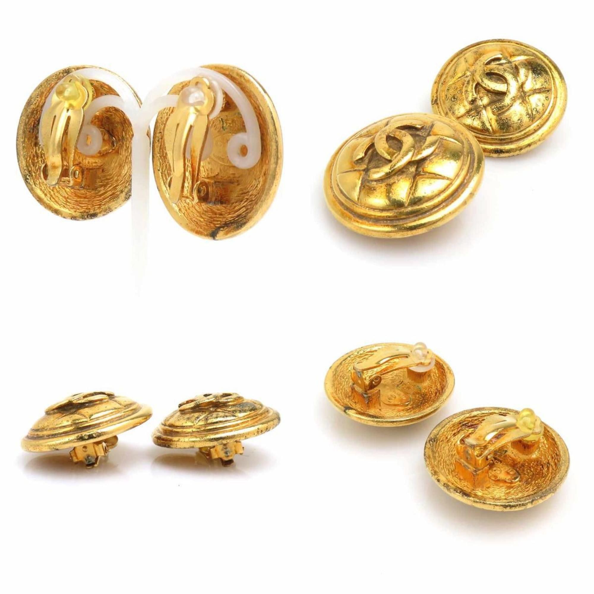 Chanel CHANEL Metal Gold Earrings for Women h31938i Size ONE SIZE - 2 Thumbnail