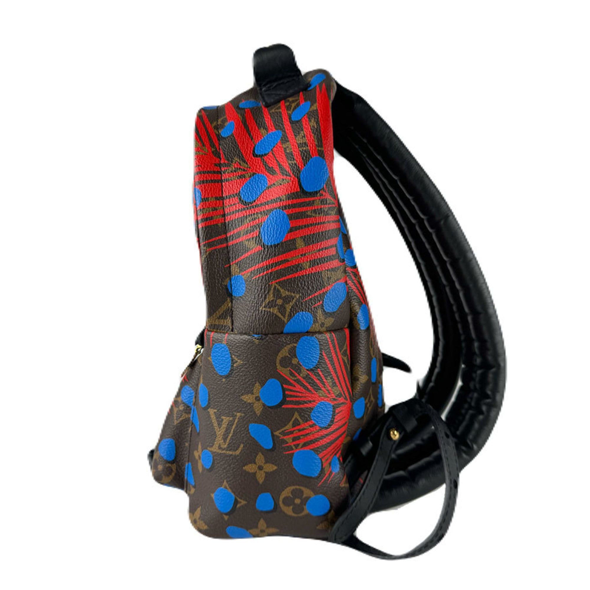 Louis Vuitton Louis Vuitton Monogram Jungle Dot Palm Springs PM Backpack / Poppy Denim Women's M41980 z8716 Size ONE SIZE - 2 Thumbnail