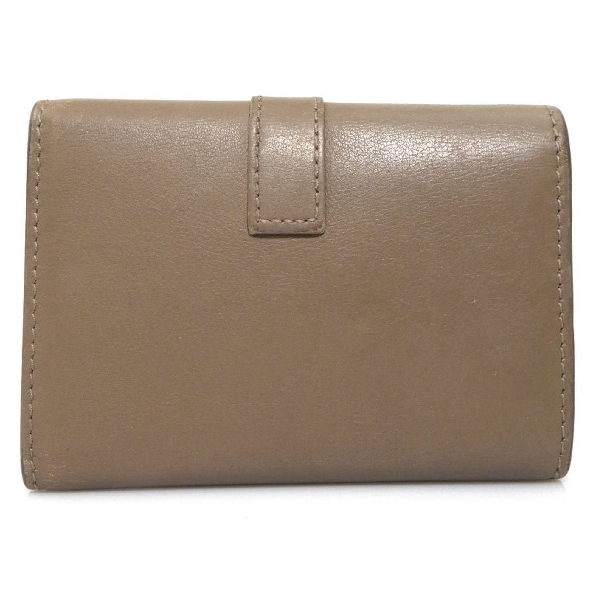 Saint Laurent Paris Saint Laurent key case in brown and gold leather, women's, 613334 h31940 Size ONE SIZE - 2 Thumbnail