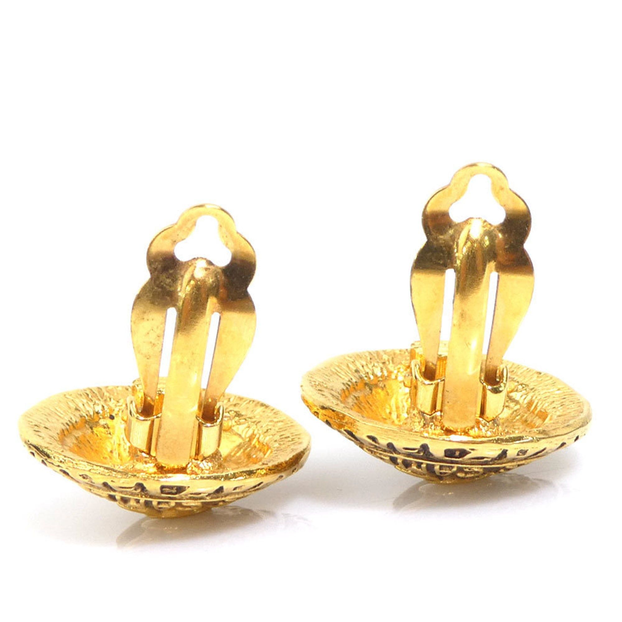 Chanel CHANEL Coco Mark Metal Gold Earrings for Women e61428a Size ONE SIZE - 4 Thumbnail