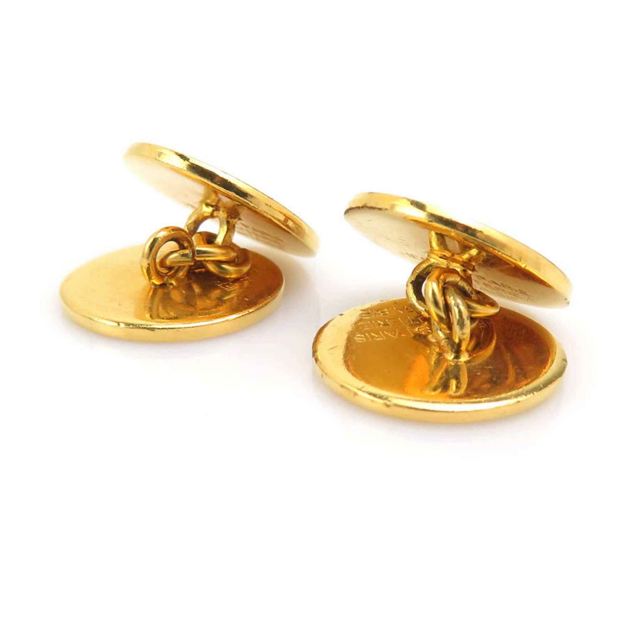 Hermes Hermes Hermès Serie Metal Gold Cufflinks for Men r10997a Size ONE SIZE - 3 Thumbnail