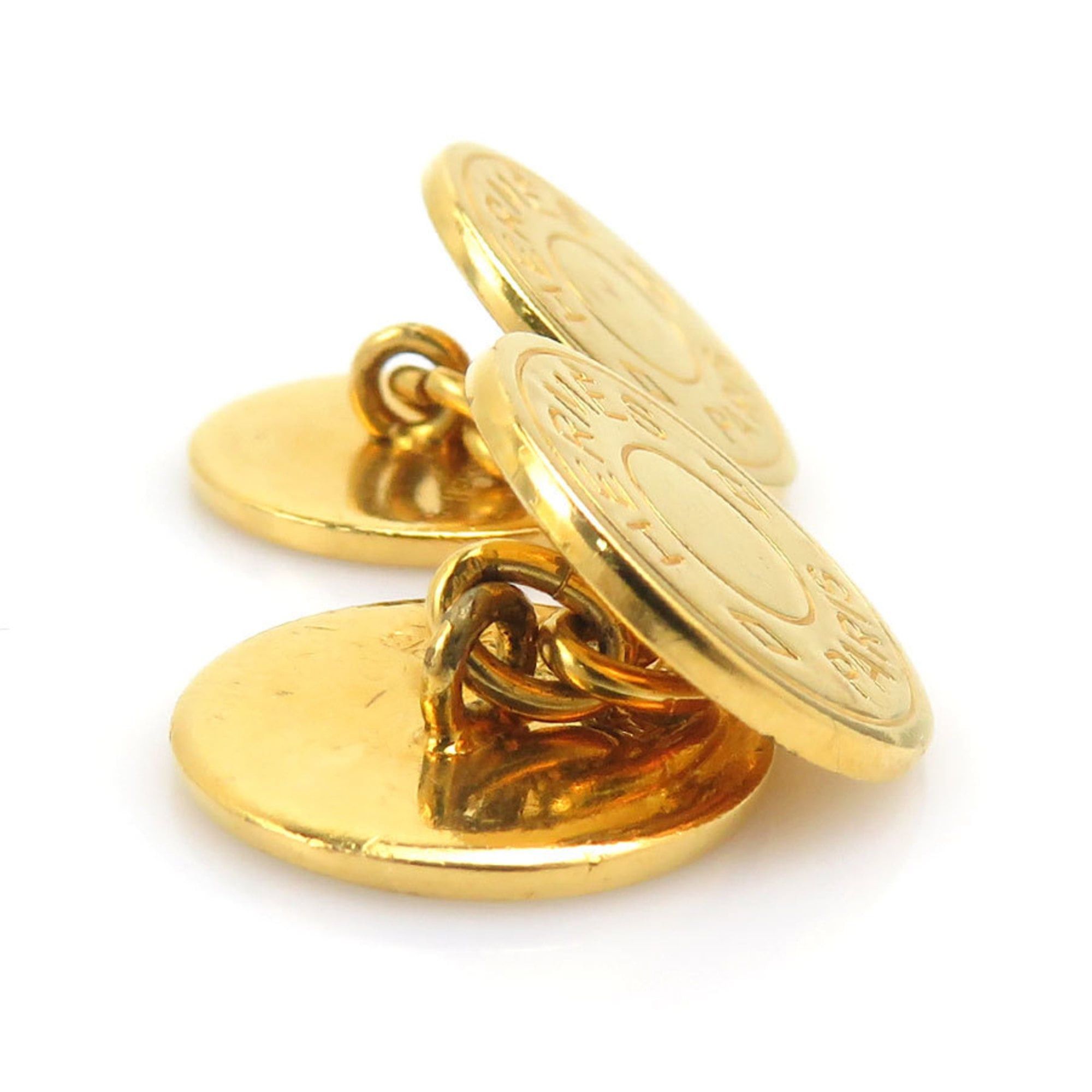 Hermes Hermes Hermès Serie Metal Gold Cufflinks for Men r10997a Size ONE SIZE - 2 Thumbnail