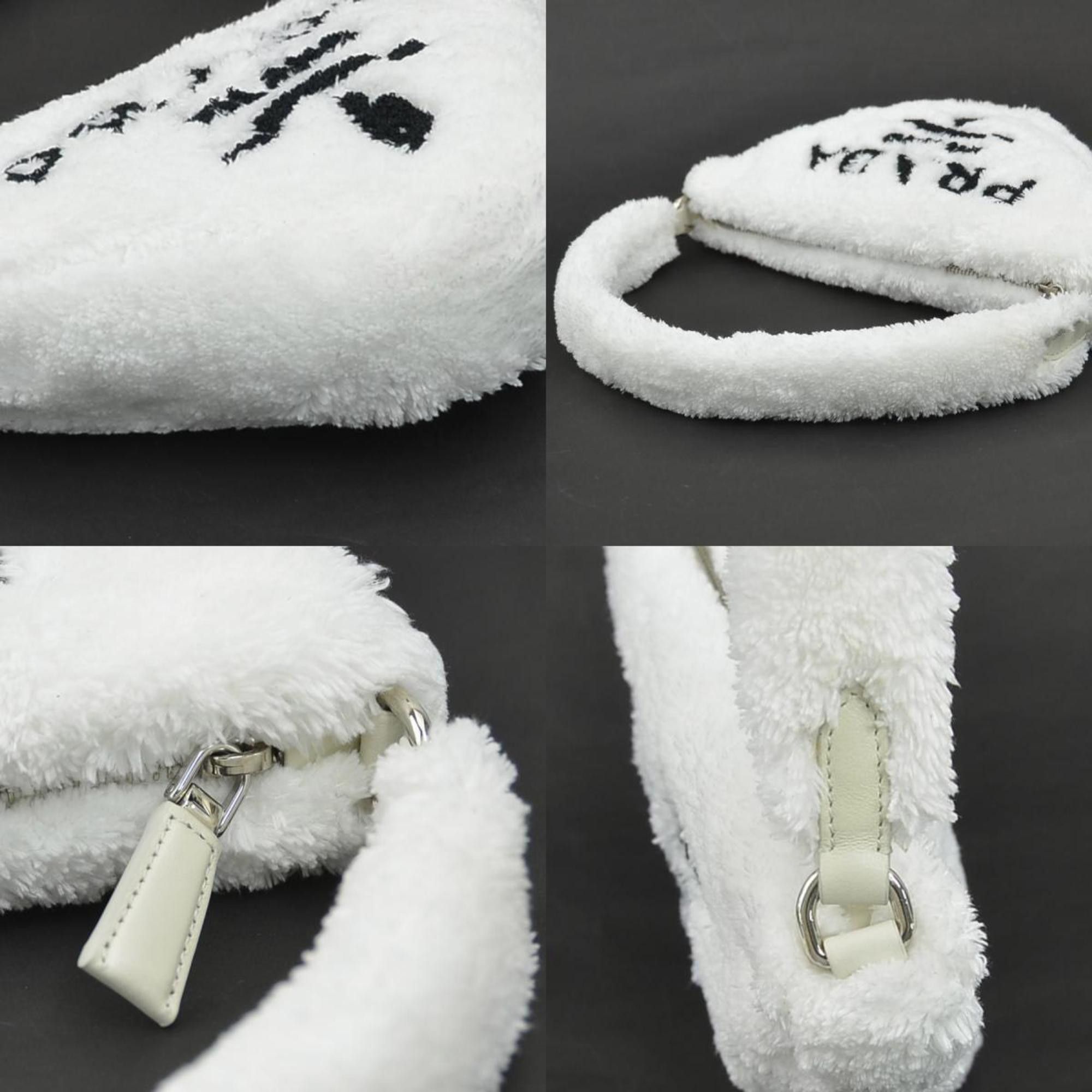 Prada Prada Pile Handbag White Women's 1NE043 r11001i Size ONE SIZE - 4 Thumbnail