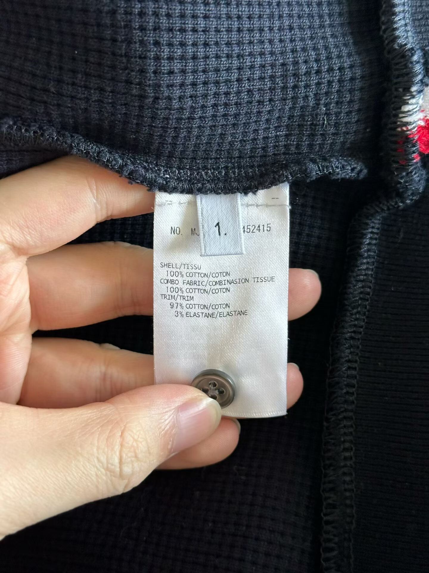 Thom Browne Thom Browne Blue Waffle Zip Hoodie Jacket Size US S / EU 44-46 / 1 - 4 Thumbnail