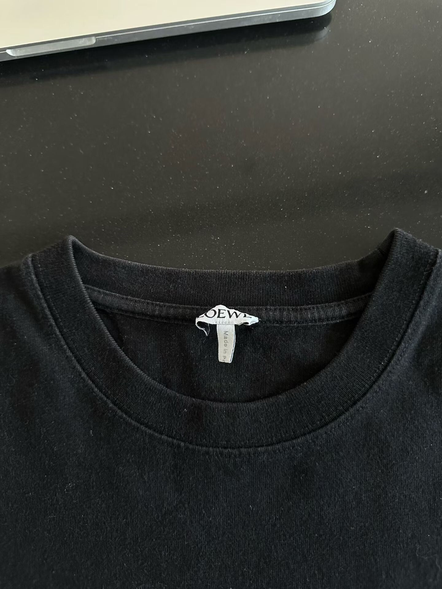 Loewe Loewe Black Embroidered Logo Short-Sleeve Size US S / EU 44-46 / 1 - 3 Thumbnail
