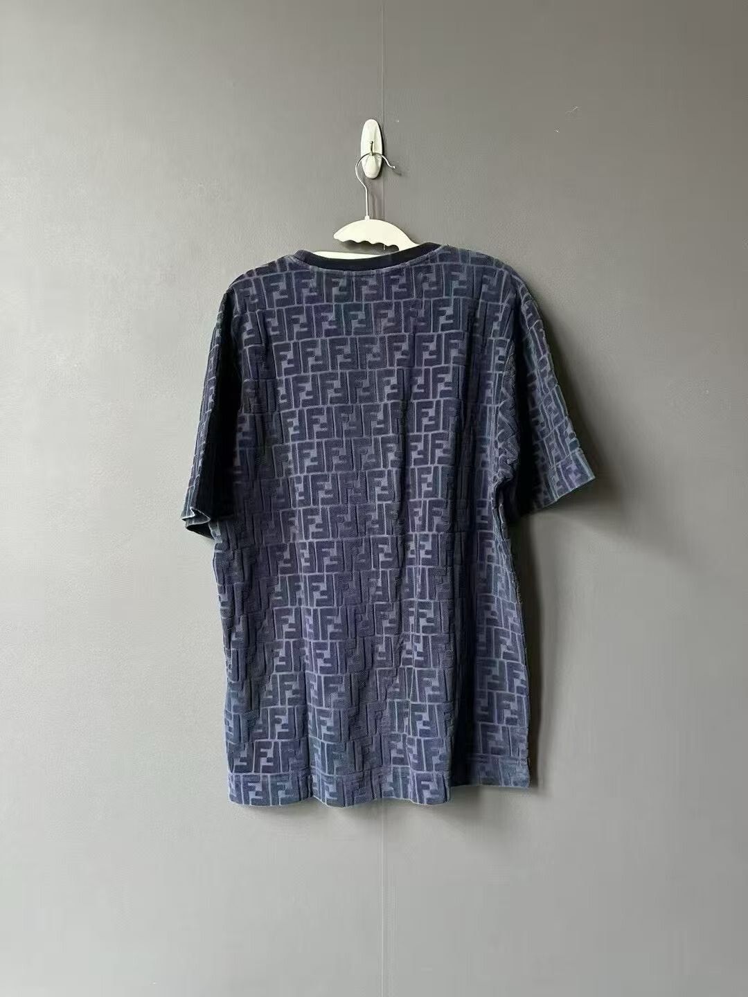 Fendi Fendi Flocked All-Over Logo Short Sleeve Size US L / EU 52-54 / 3 - 2 Thumbnail